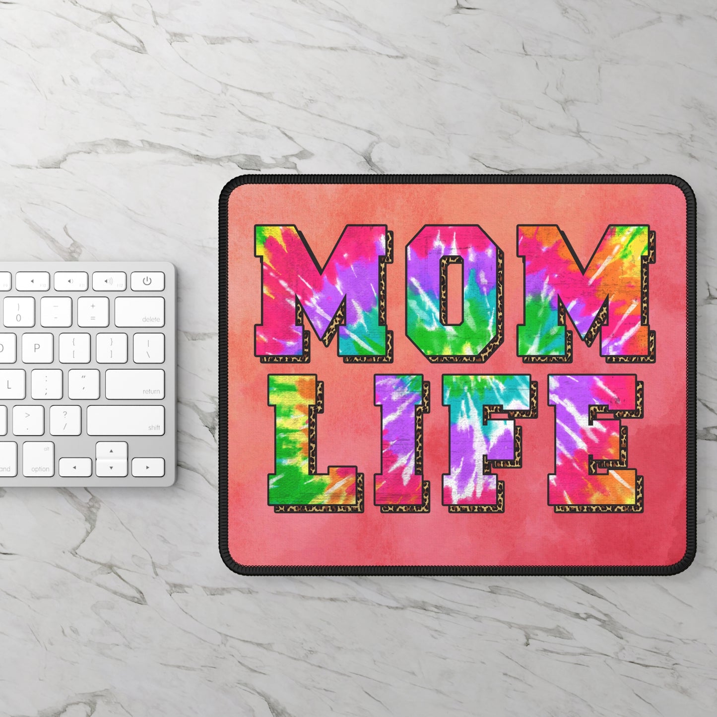 Mom Life Mouse Pad – Chaos, Coffee, and Clicks