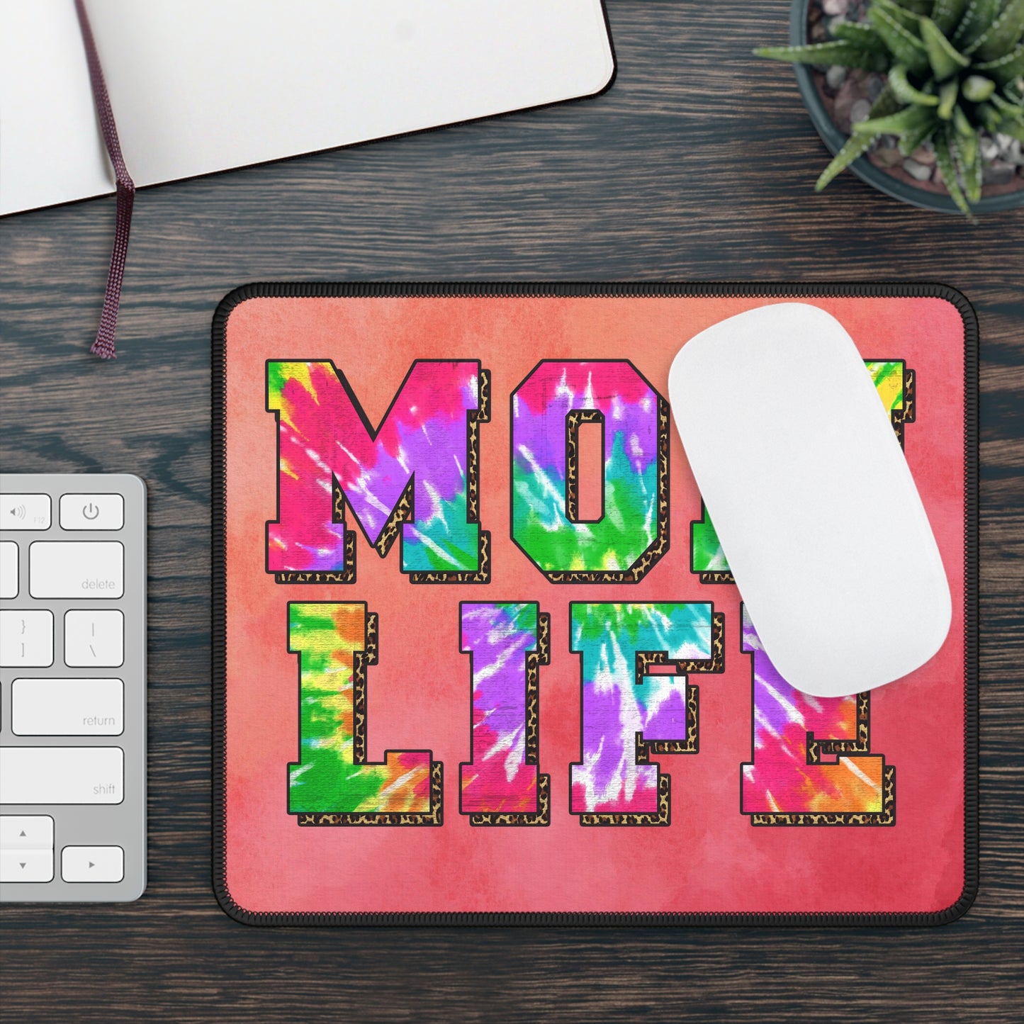 Mom Life Mouse Pad – Chaos, Coffee, and Clicks