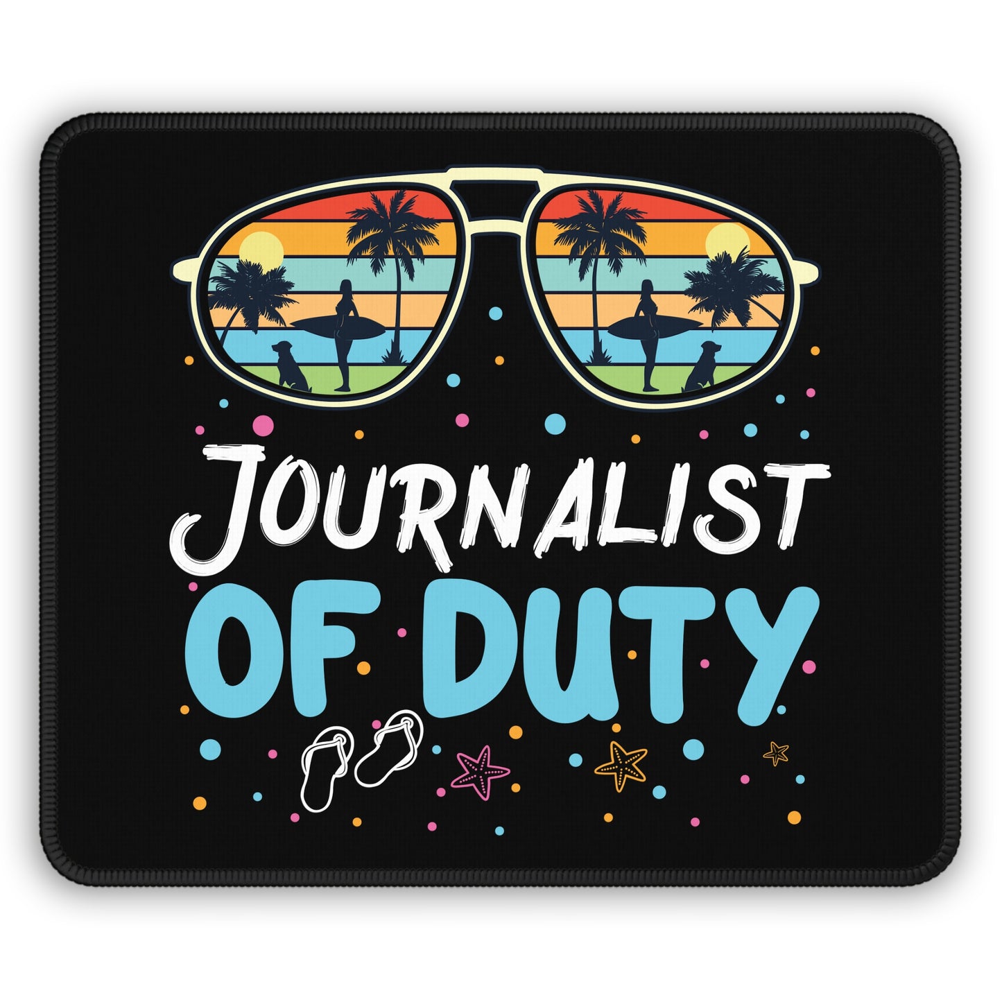 Journalist of Duty Mouse Pad – Press Pass to Paradise