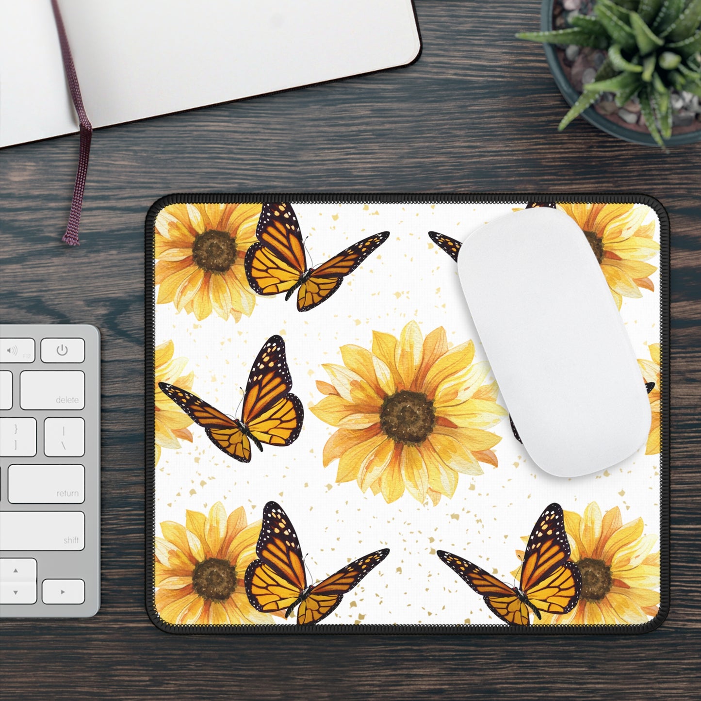 Sunshine Monarch Mouse Pad – Let the Good Vibes Fly