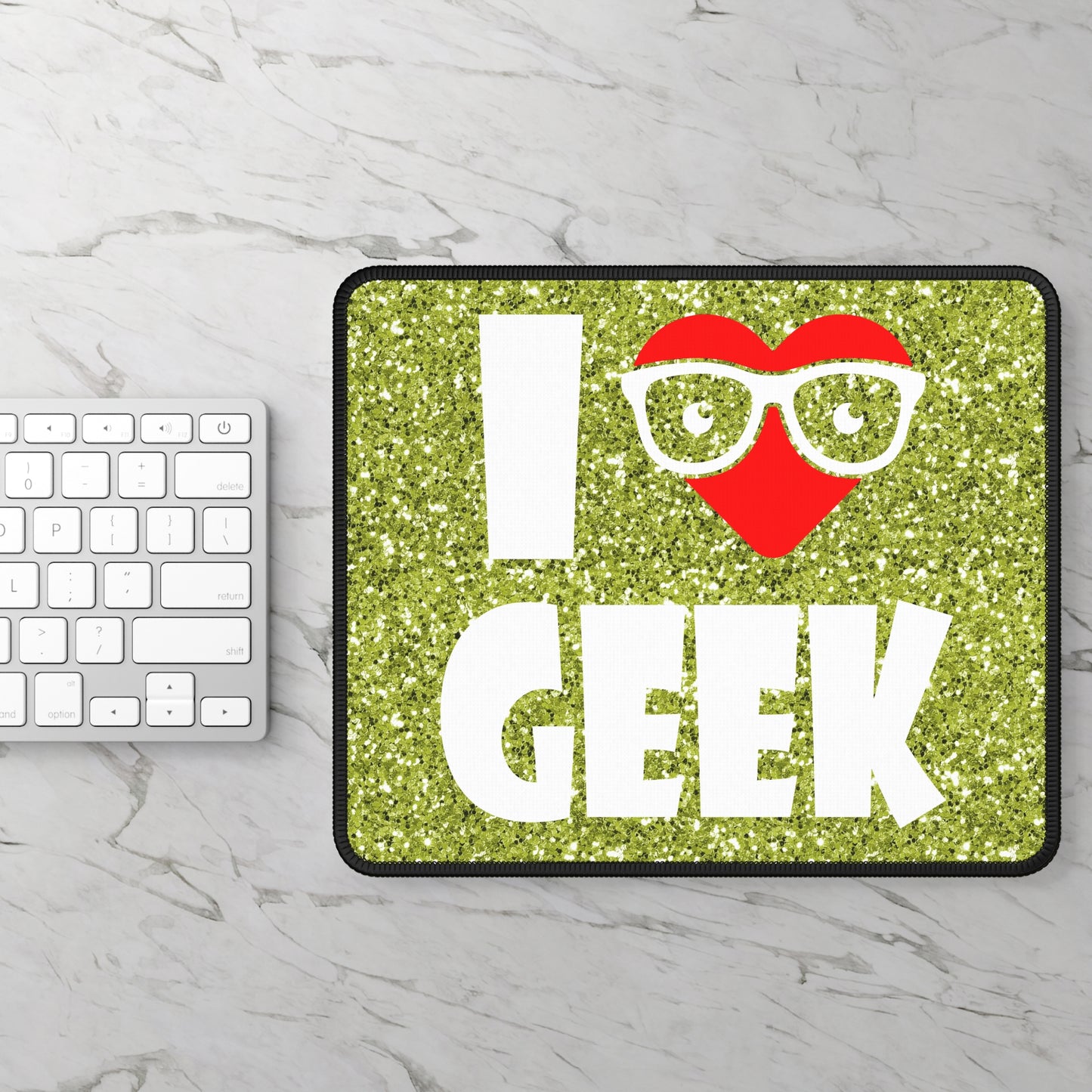 I Love Geek Mouse Pad – Nerdy & Proud