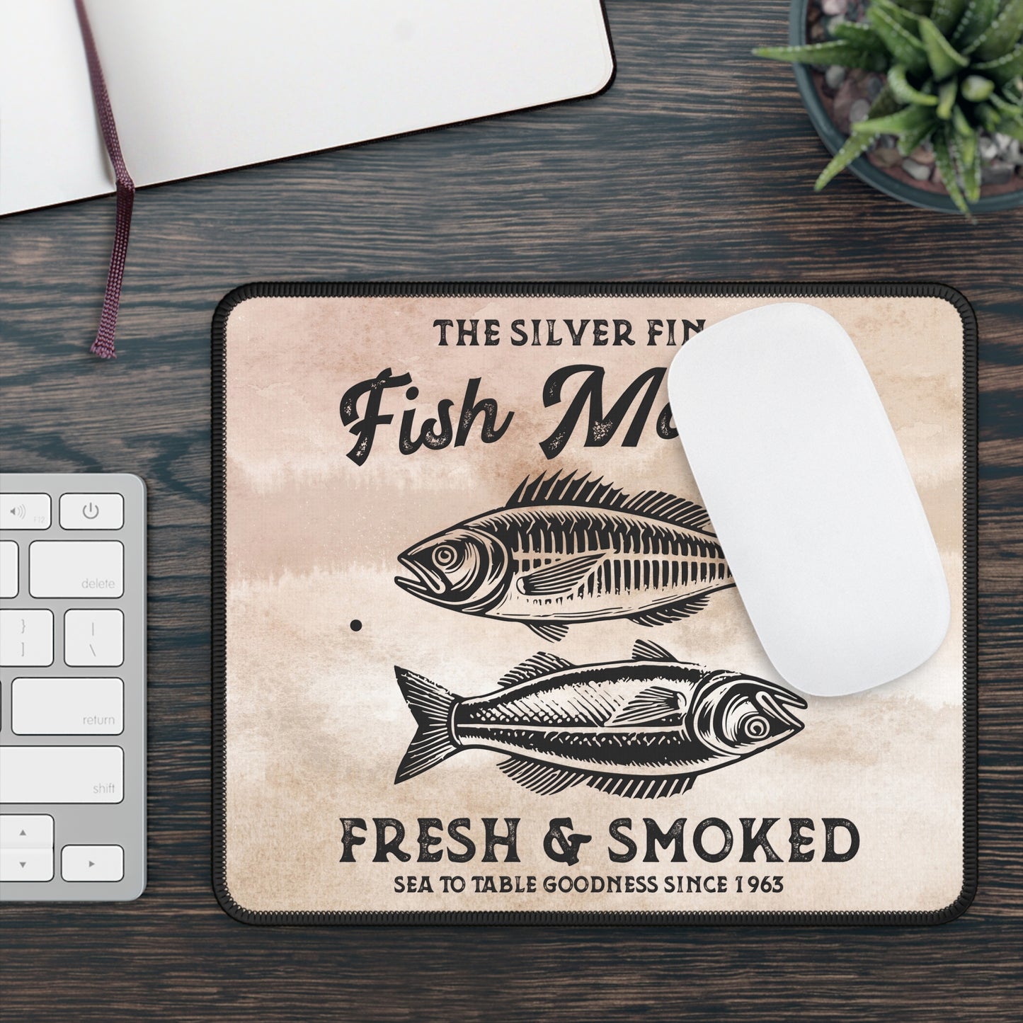 Fish Market Mouse Pad – Sea to Table Style for Your Desk