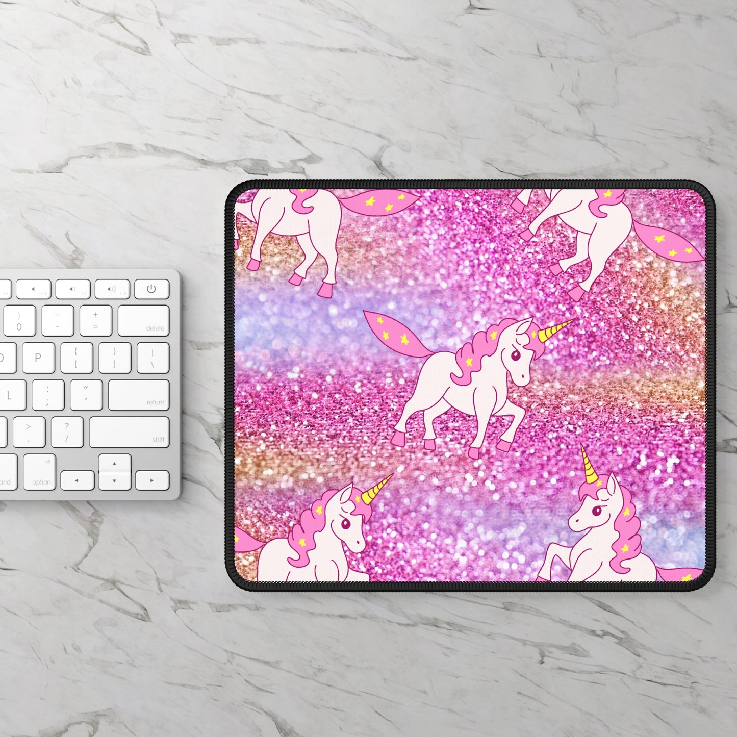 Unicorn Glitter Rush Mouse Pad – Gallop Into Glam & Greatness