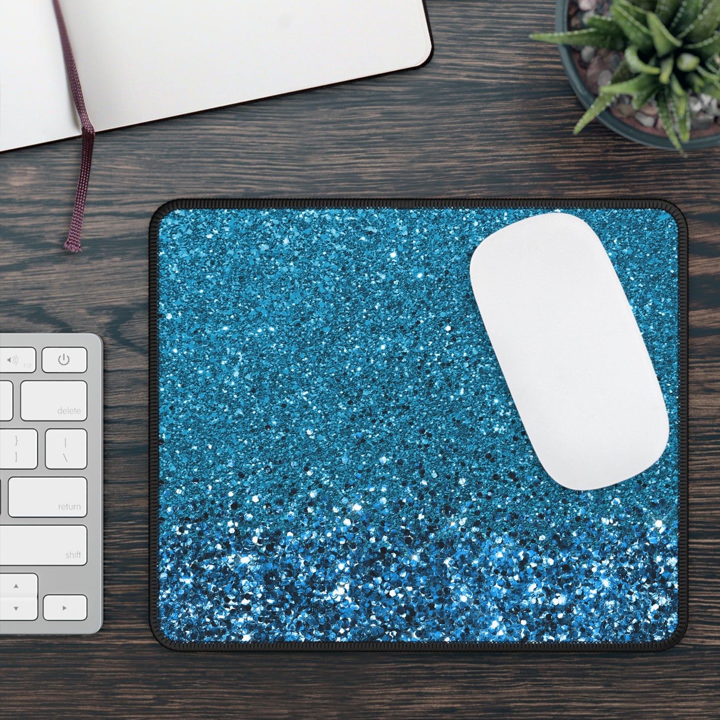 Aqua Blitz Mouse Pad – Bring the Sparkle, Rule the Clicks