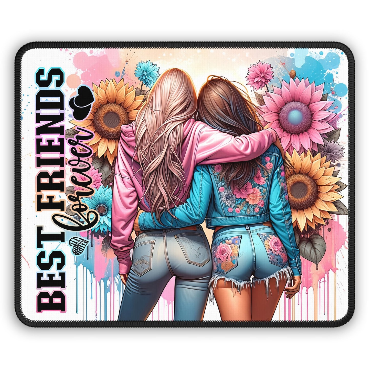 Best Friends Forever Mouse Pad – Colorful Memories at Your Fingertips