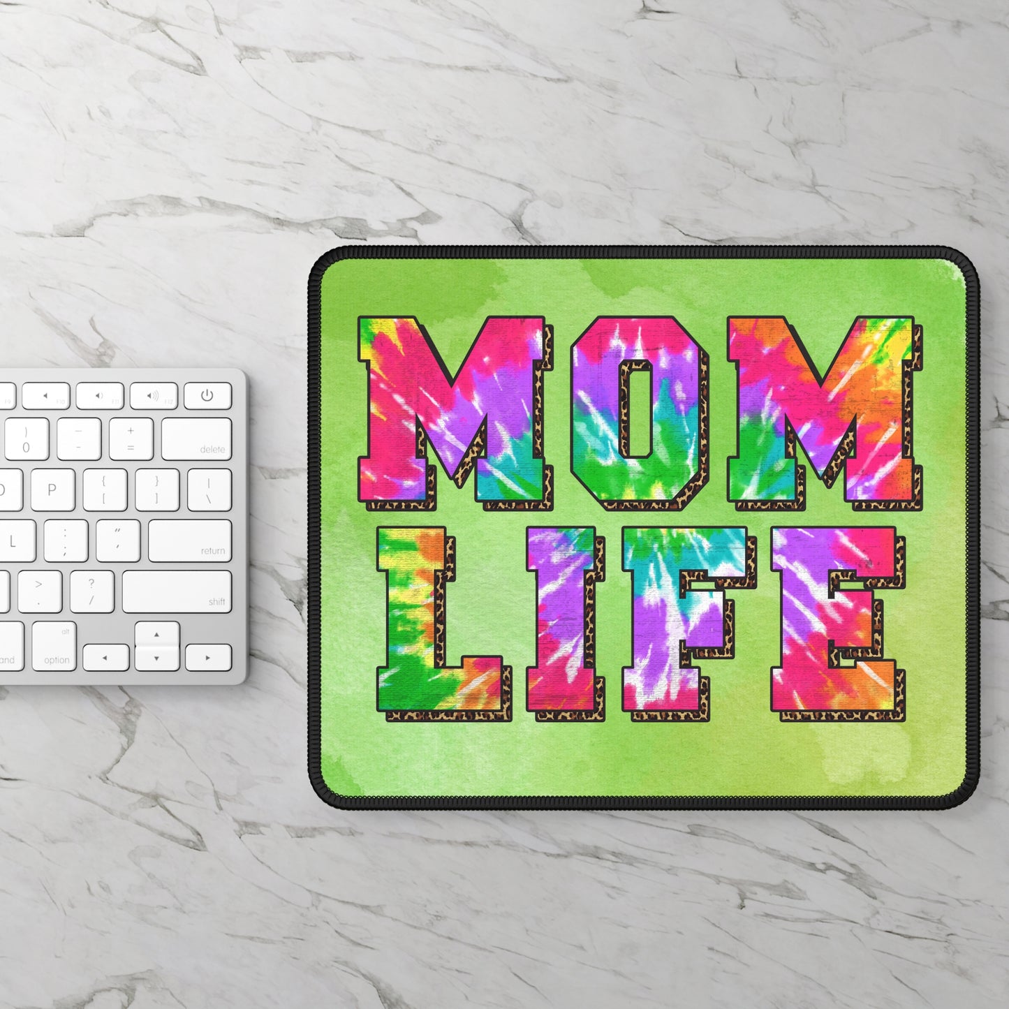 Mom Life Mouse Pad – Chaos, Coffee, and Clicks