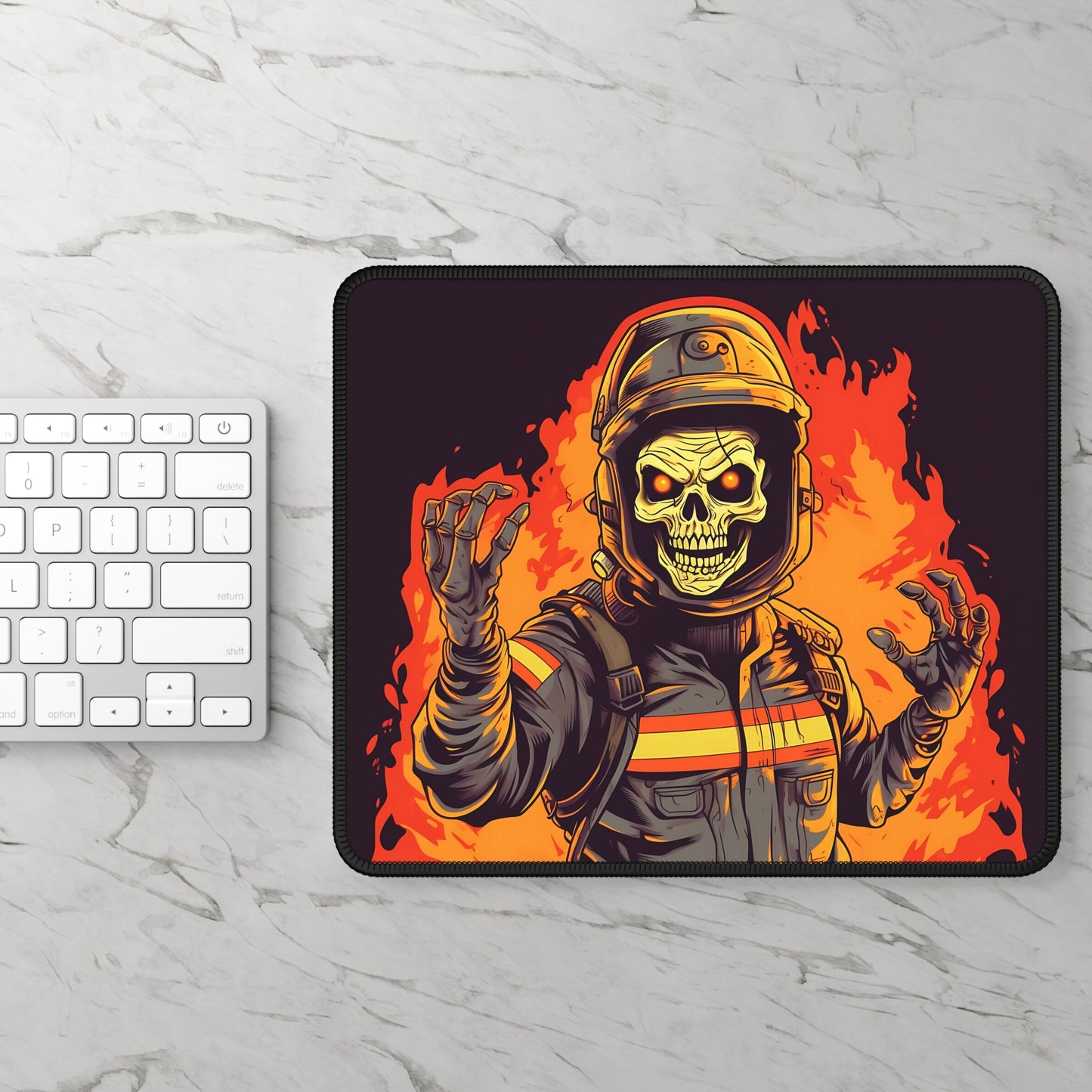 Inferno Reaper Mouse Pad – Rise from the Flames