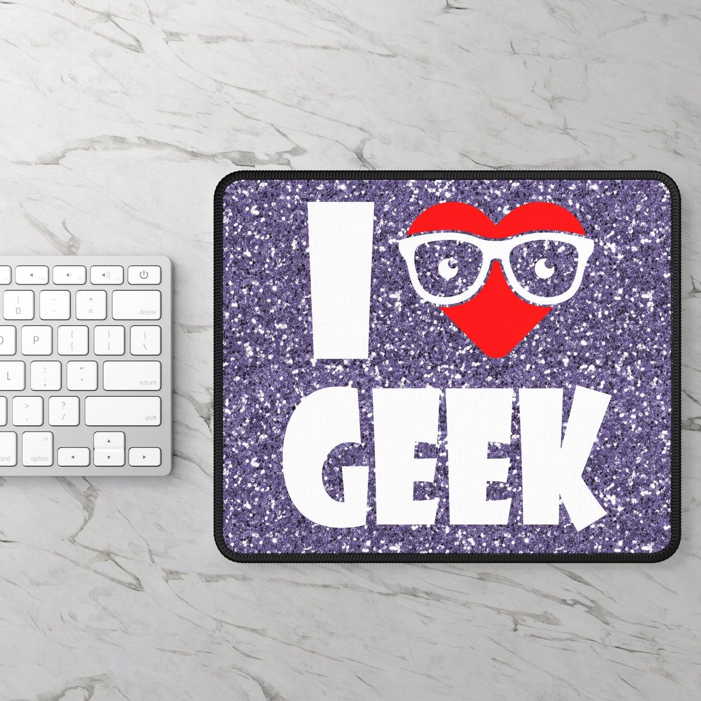 I Love Geek Mouse Pad – Nerdy & Proud
