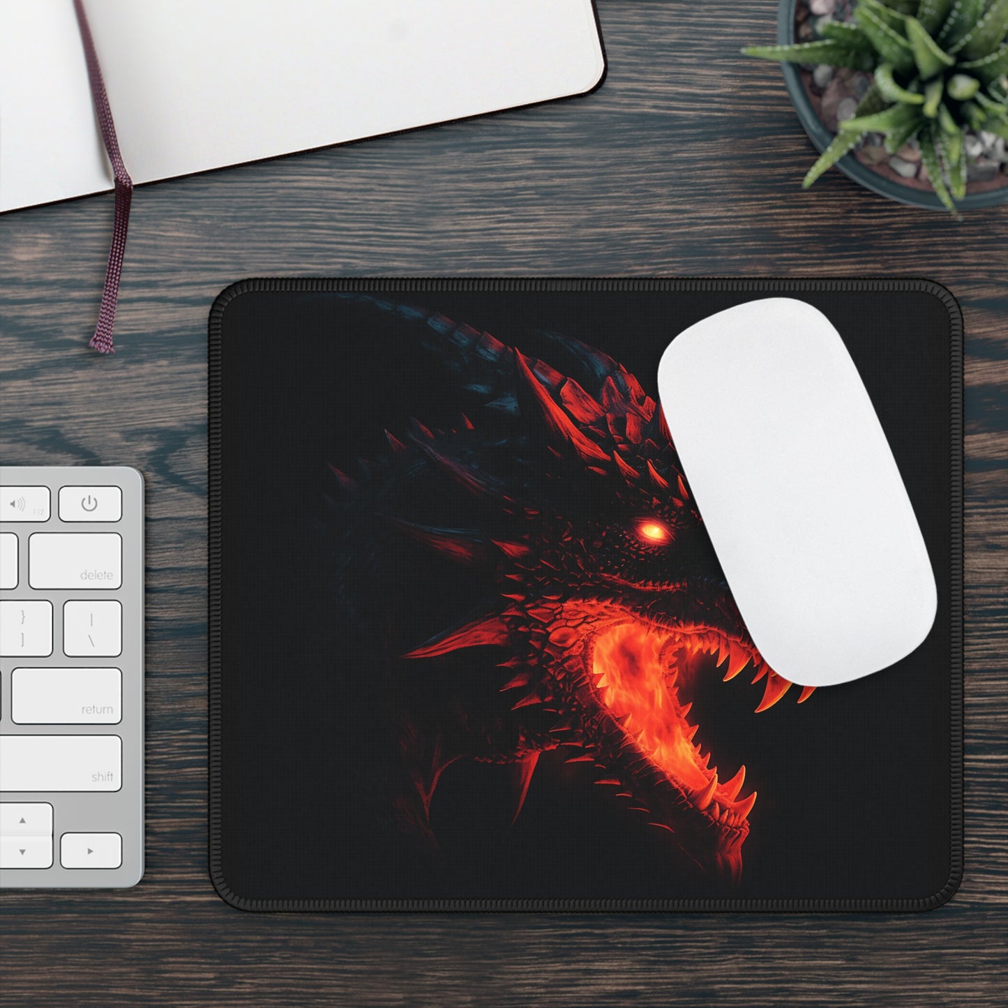 EmberHowl Mouse Pad – Hear the Roar. Feel the Burn.