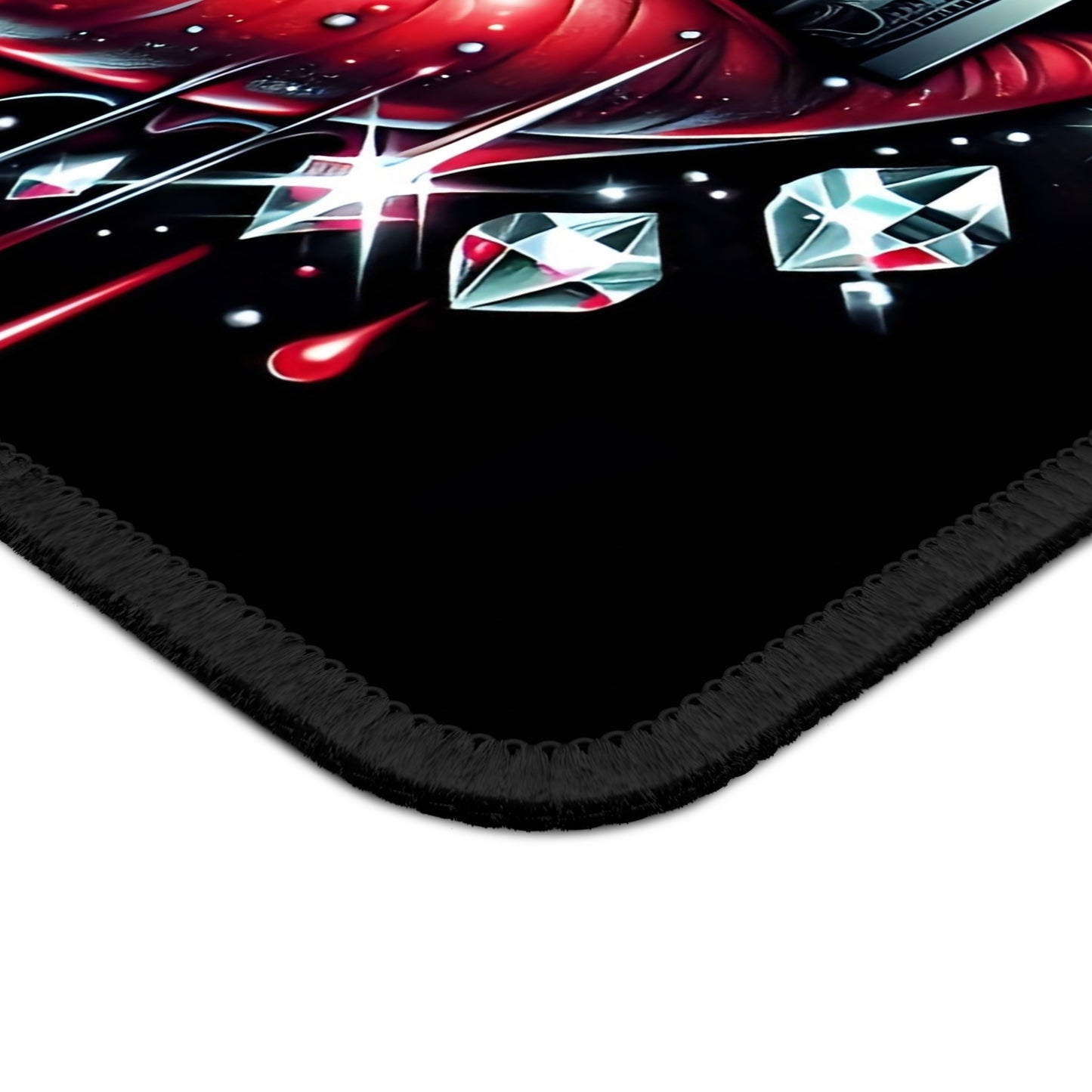 Money Lips & Diamond Drip Mouse Pad – Click Like a Billionaire