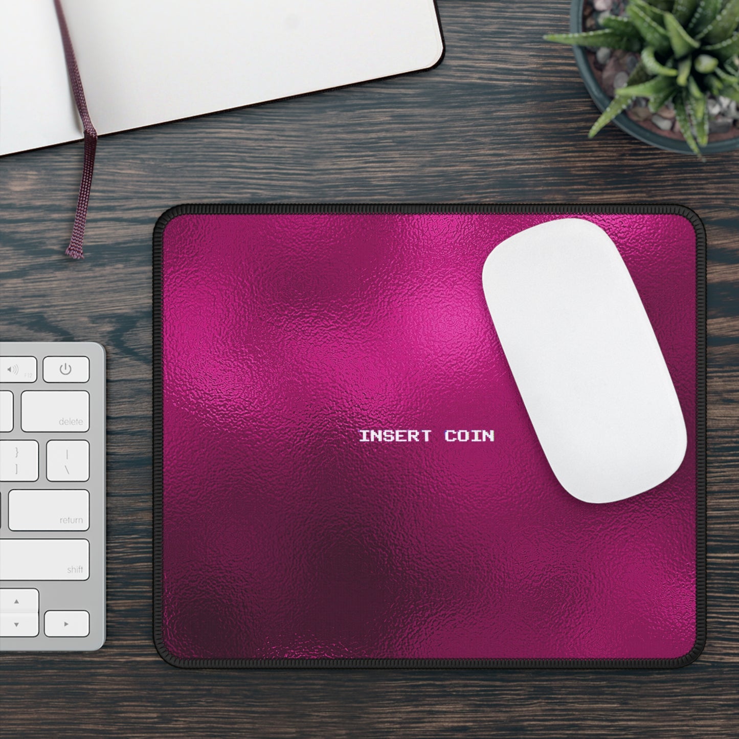 Insert Coin Mouse Pad – Level Up Your Desk, One Click at a Time!
