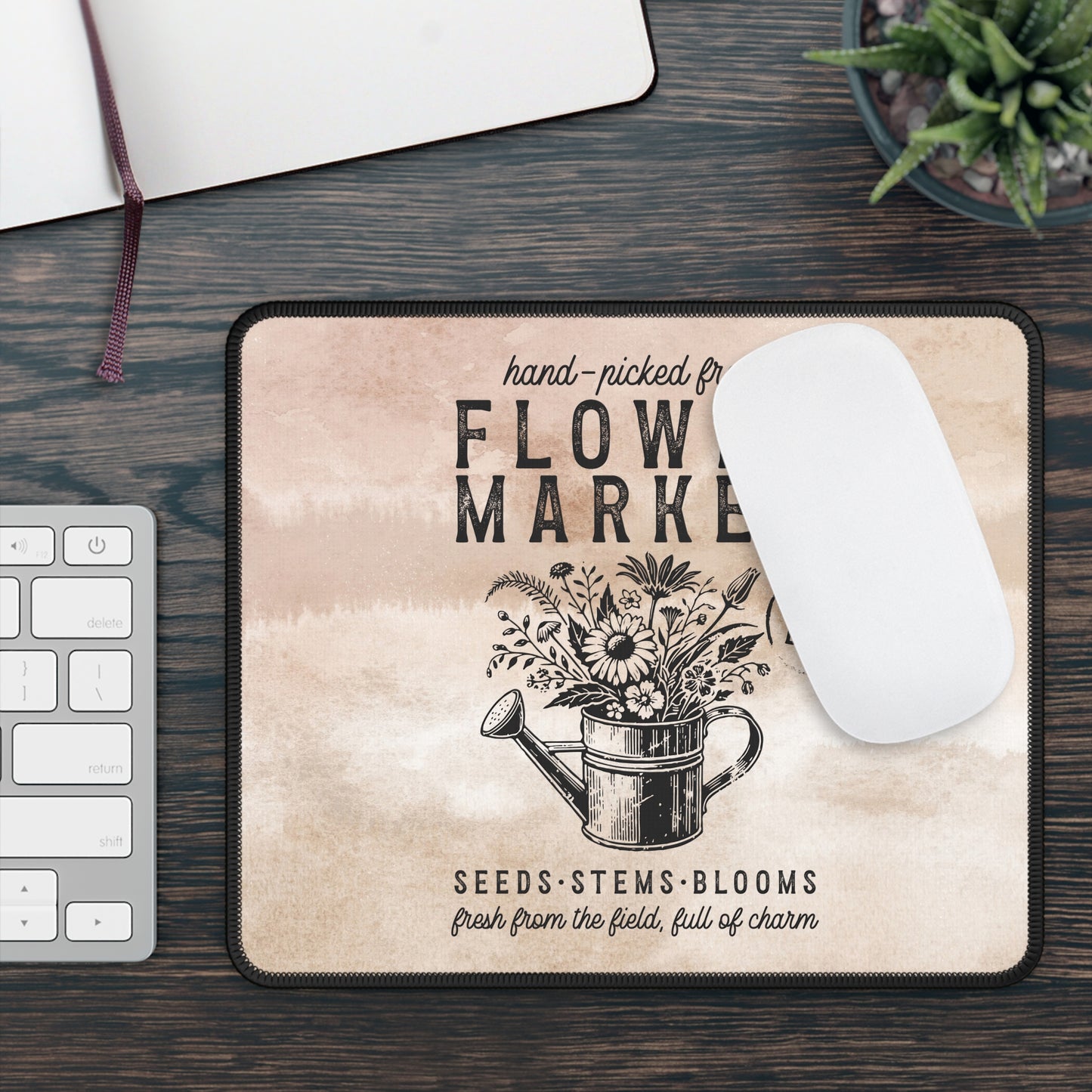 Flower Market Mouse Pad – Where Every Click Blooms