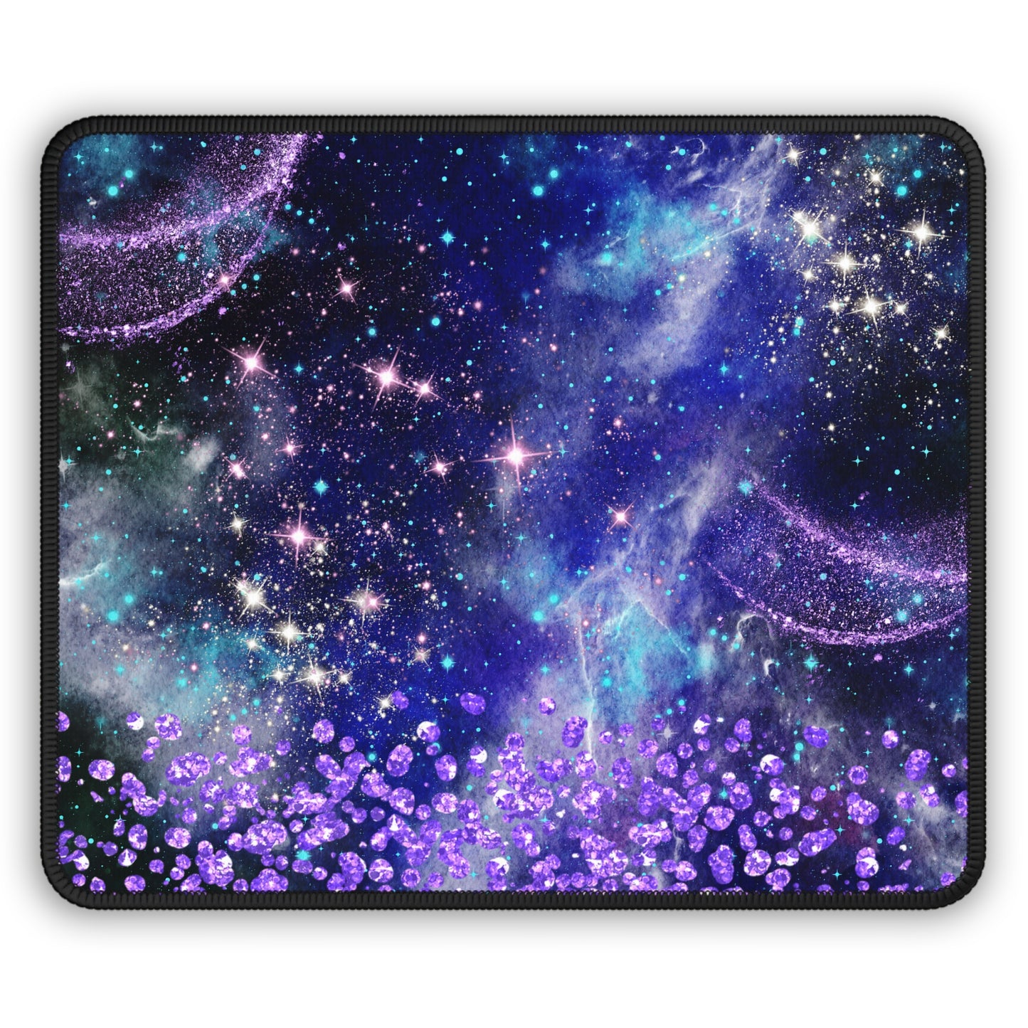 Galactic Glitter Storm Mouse Pad – Sparkle Across the Stars