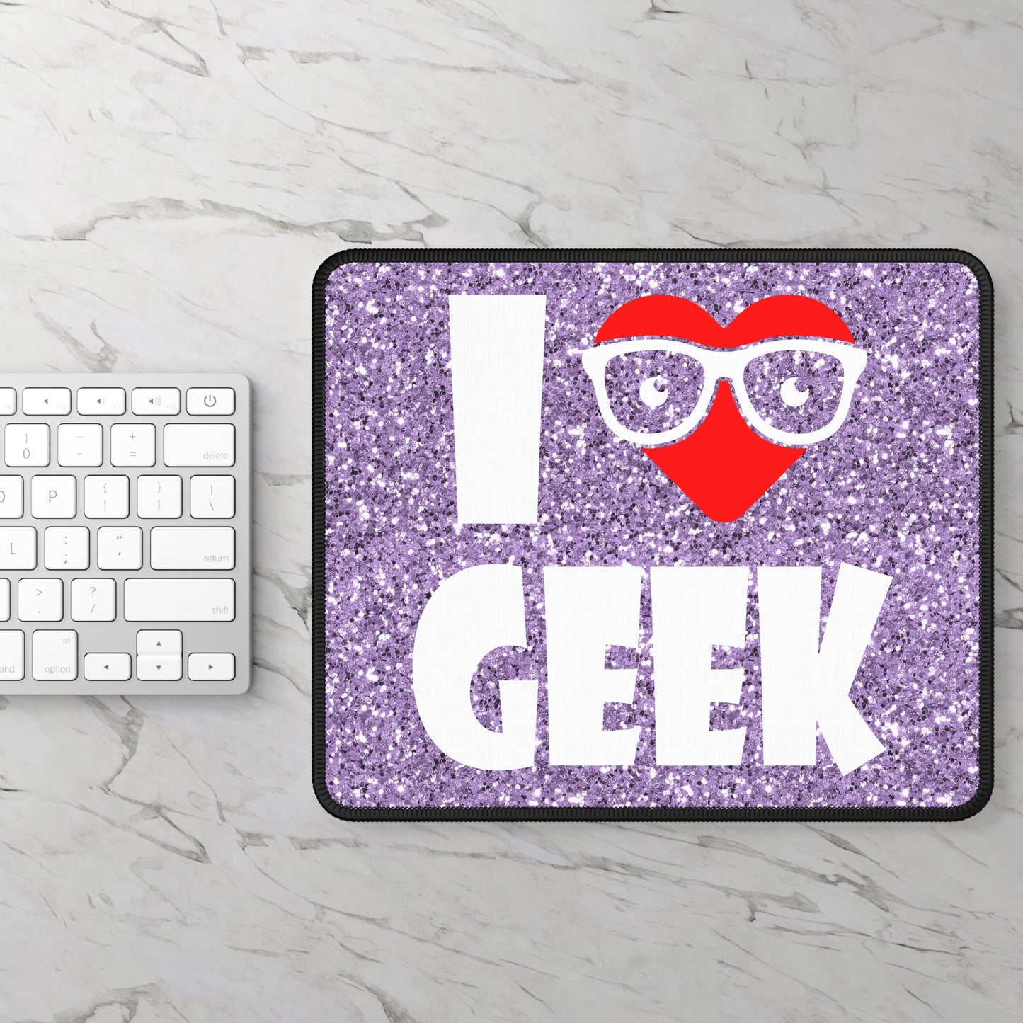 I Love Geek Mouse Pad – Nerdy & Proud