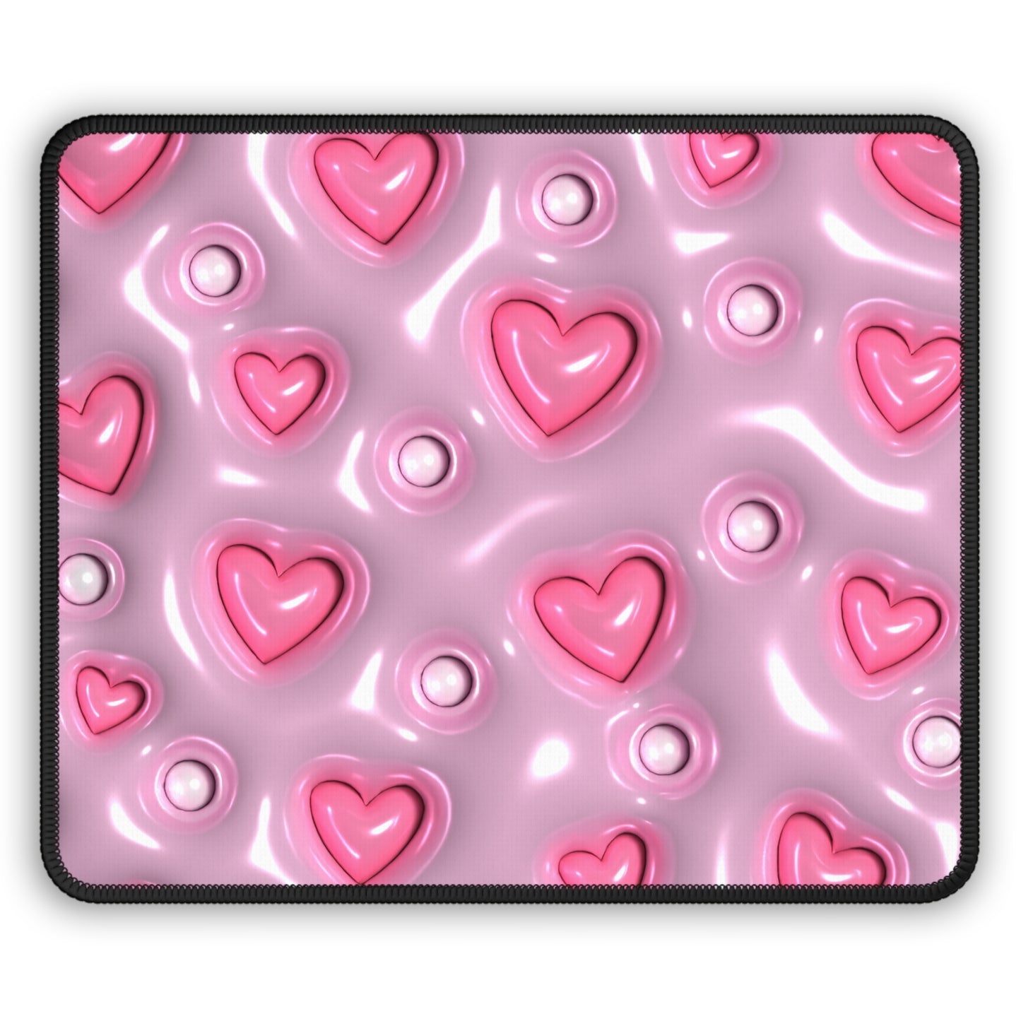 Candy Hearts Mouse Pad – Sweet, Glossy, and Totally in Love