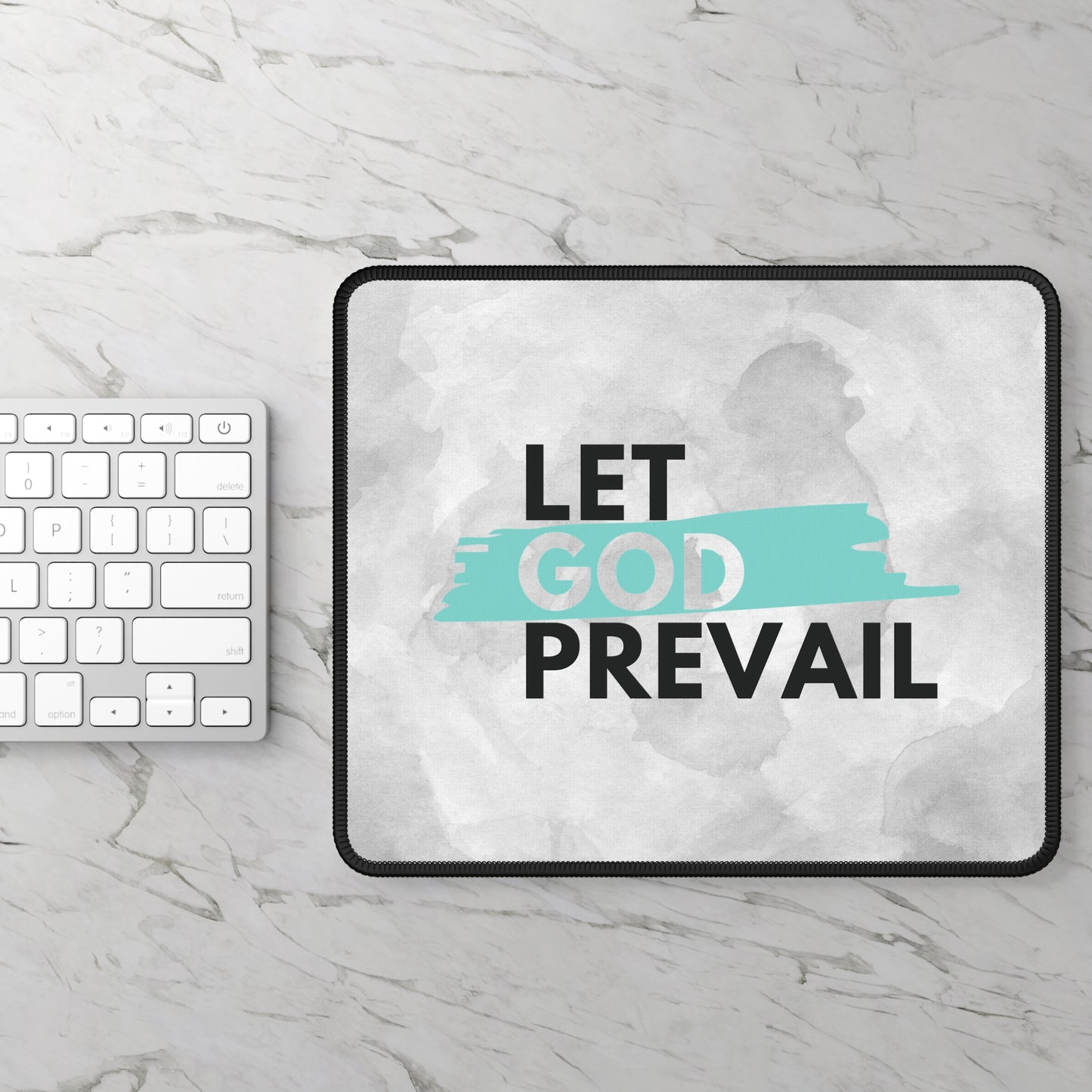 Let God Prevail Mouse Pad – Stay Focused, Stay Faithful