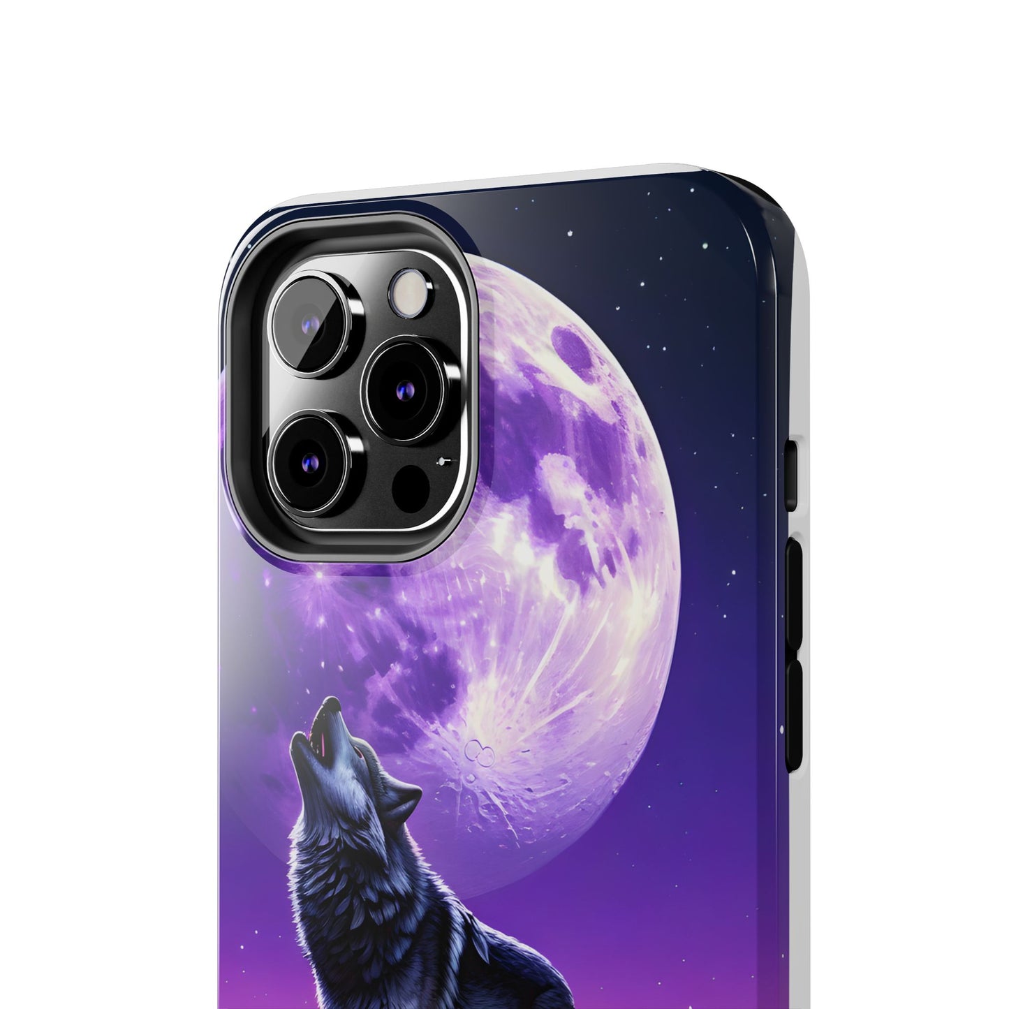 Howling Wolf Tough Phone Cases β Durable Protection with Mystical Moon Design