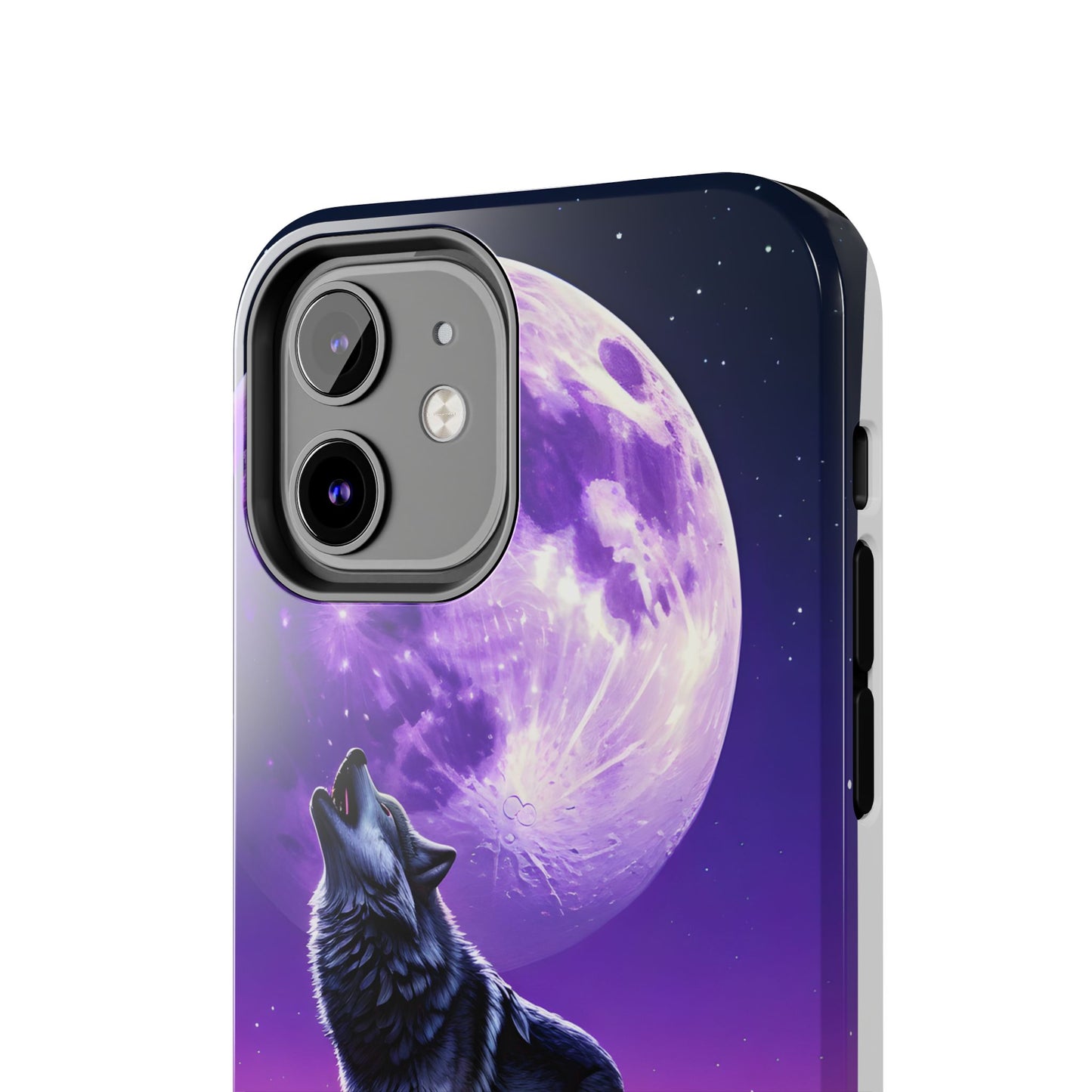 Howling Wolf Tough Phone Cases β Durable Protection with Mystical Moon Design