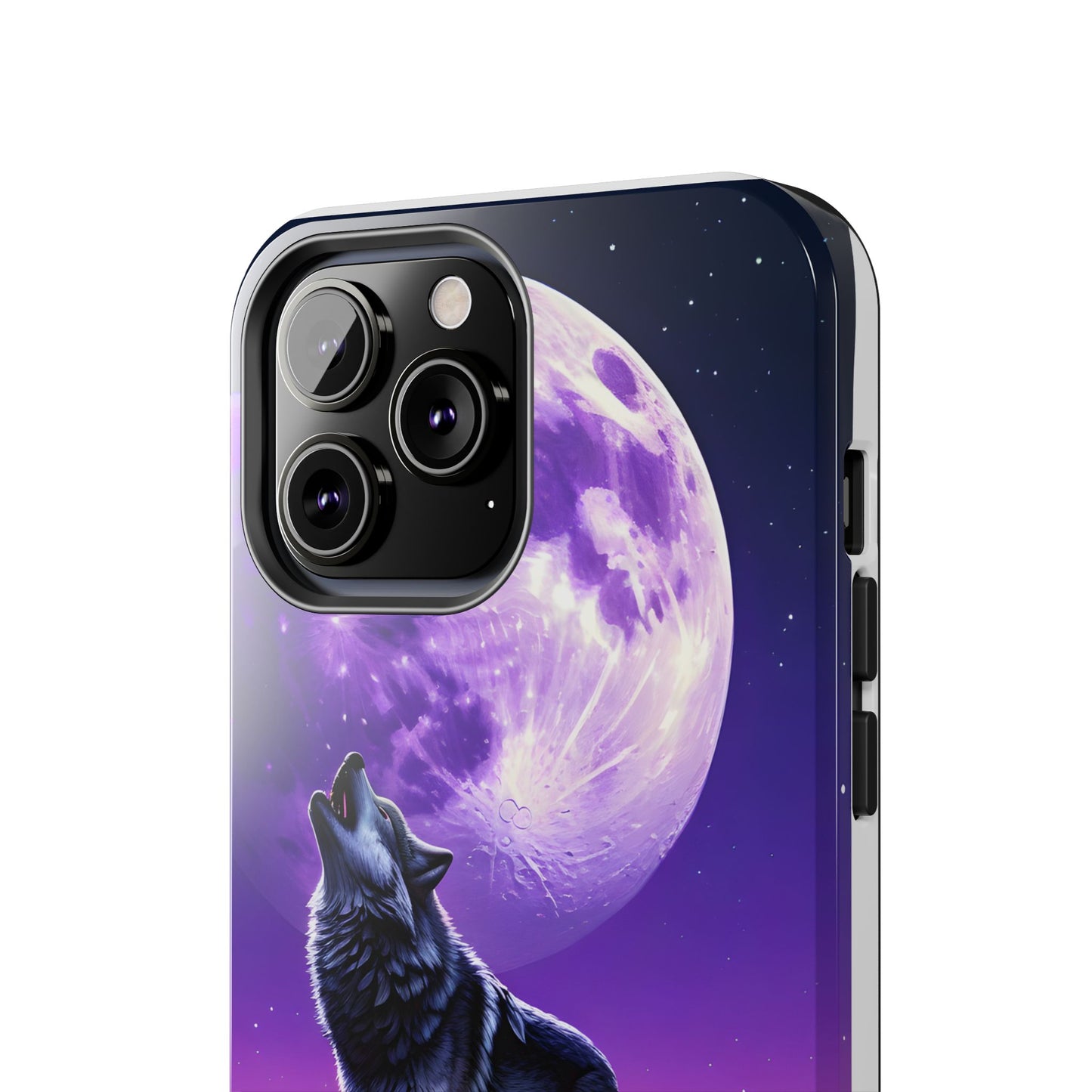 Howling Wolf Tough Phone Cases β Durable Protection with Mystical Moon Design