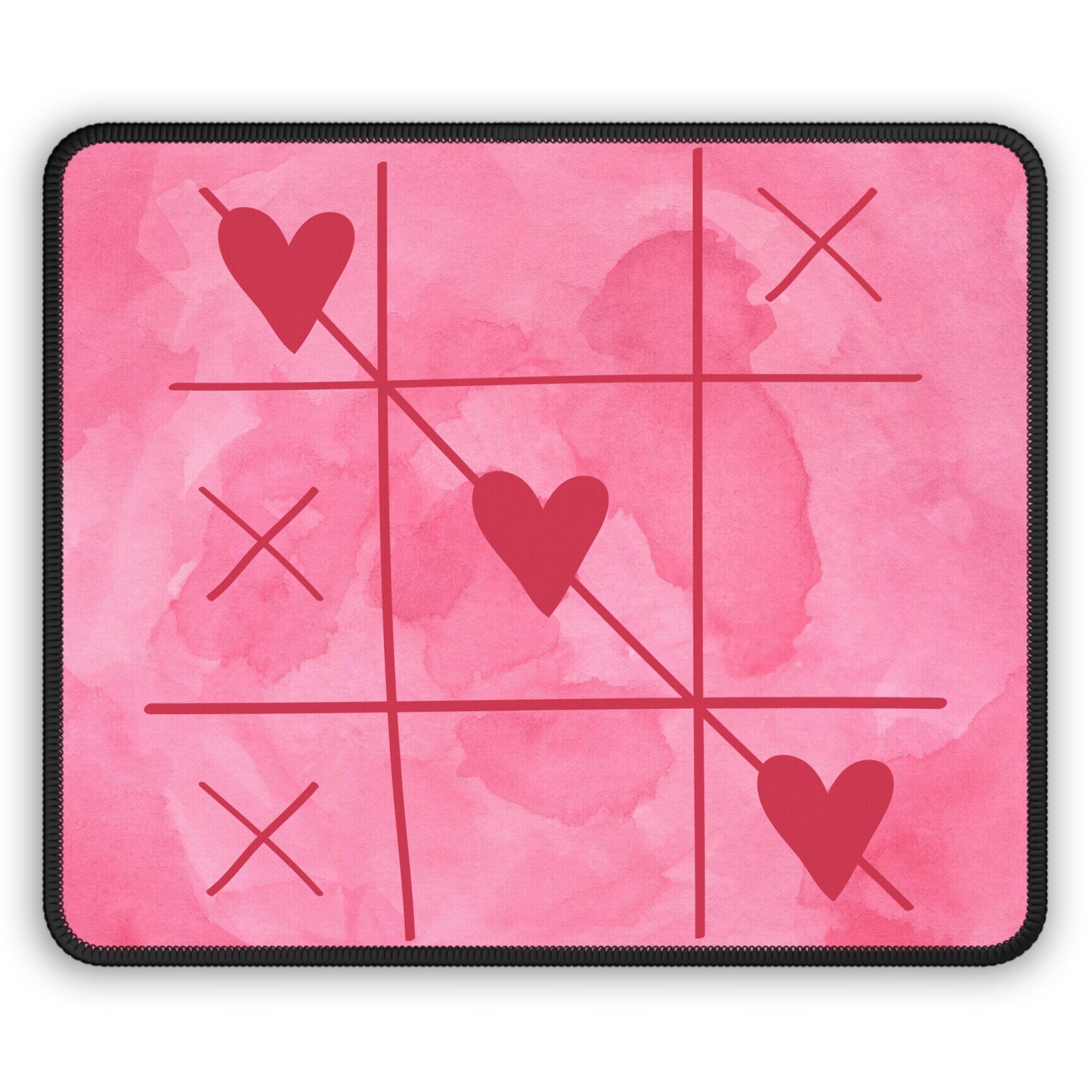 Tic-Tac-LOVE Mouse Pad – The Winning Move Is Always Heart