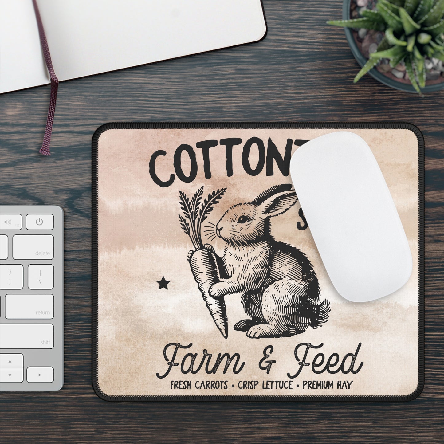 Cottontail Supply Co. Mouse Pad – Where Country Charm Meets Clicks