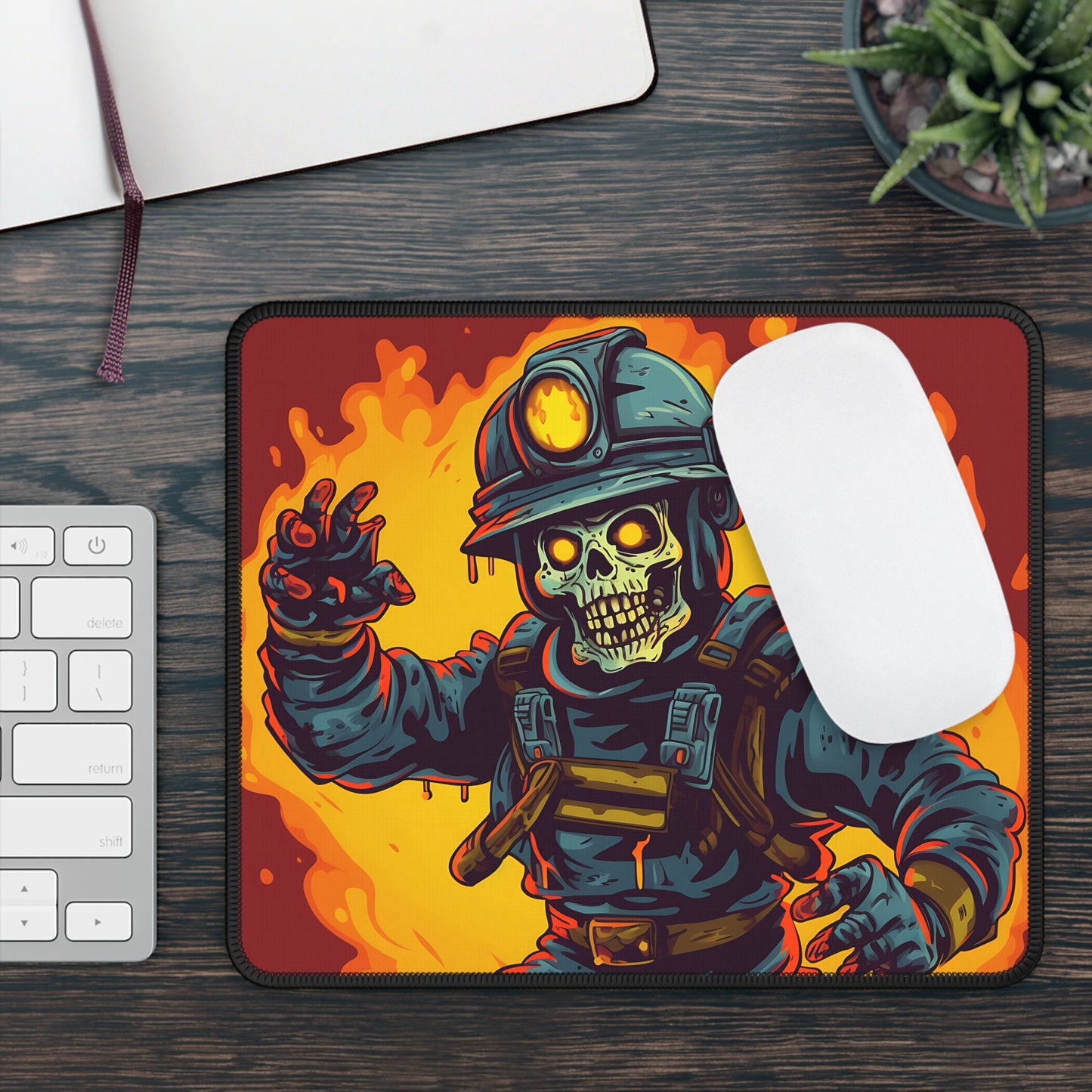 Blazing Backdraft Mouse Pad – Too Hot to Die