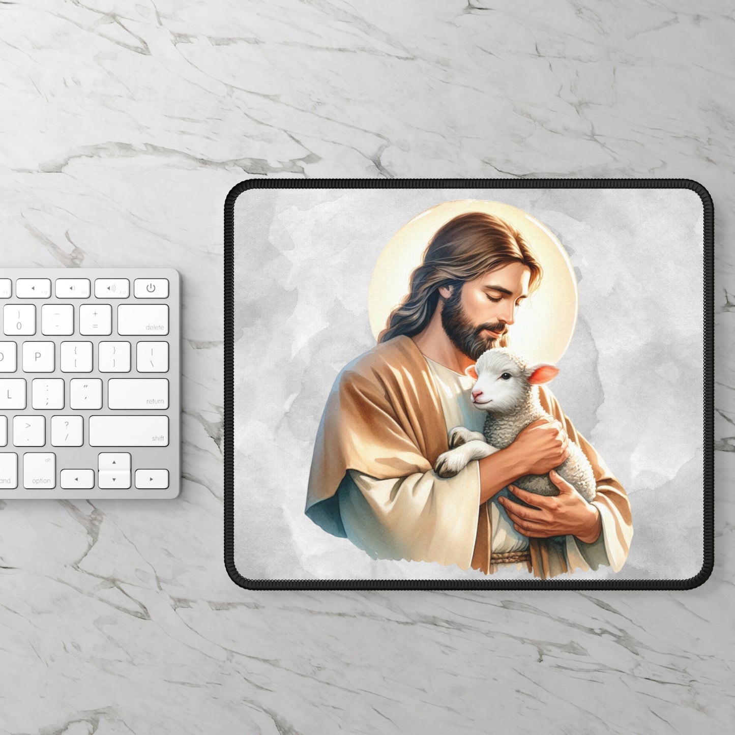 The Good Shepherd Mouse Pad – Comfort, Care, and Guidance at Your Side