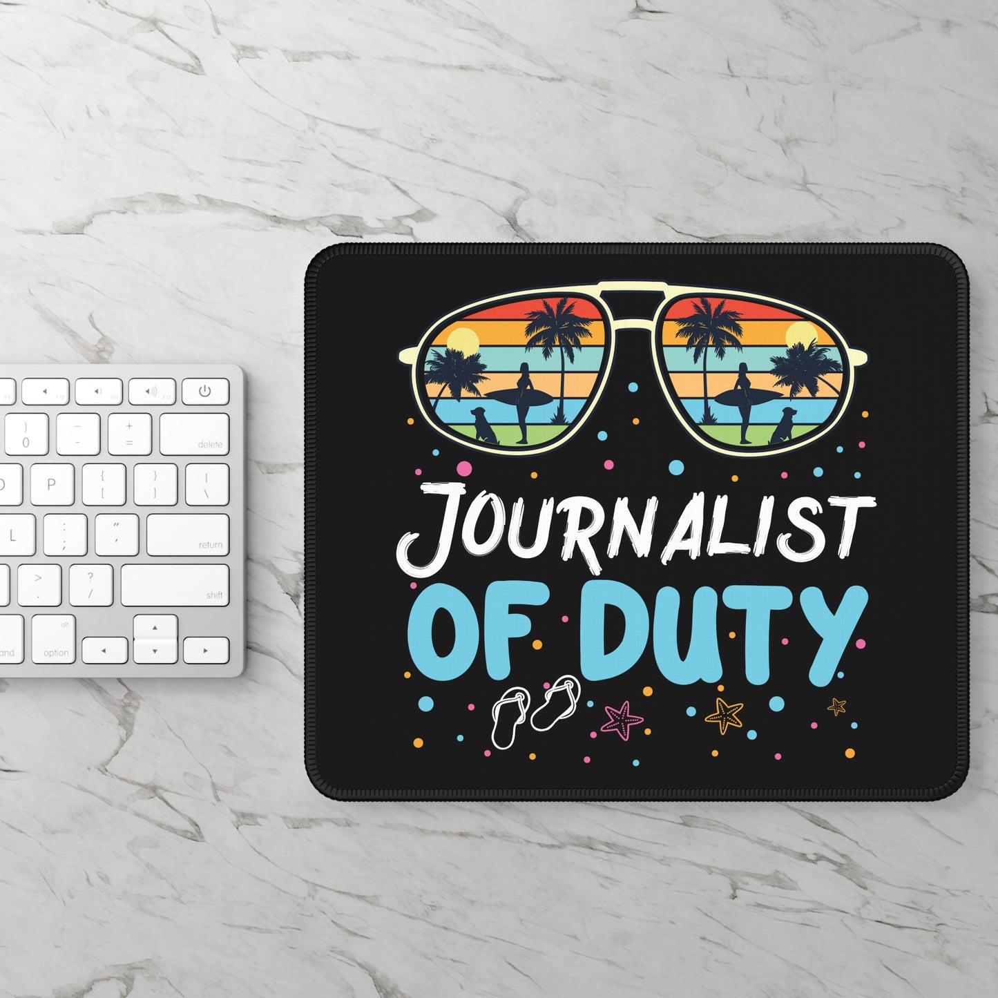 Journalist of Duty Mouse Pad – Press Pass to Paradise