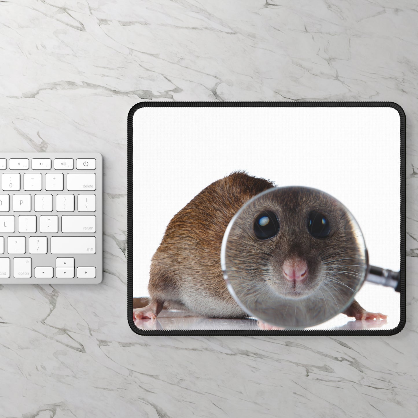 Inspector Whiskers Mouse Pad – Solving Clicks One Clue at a Time