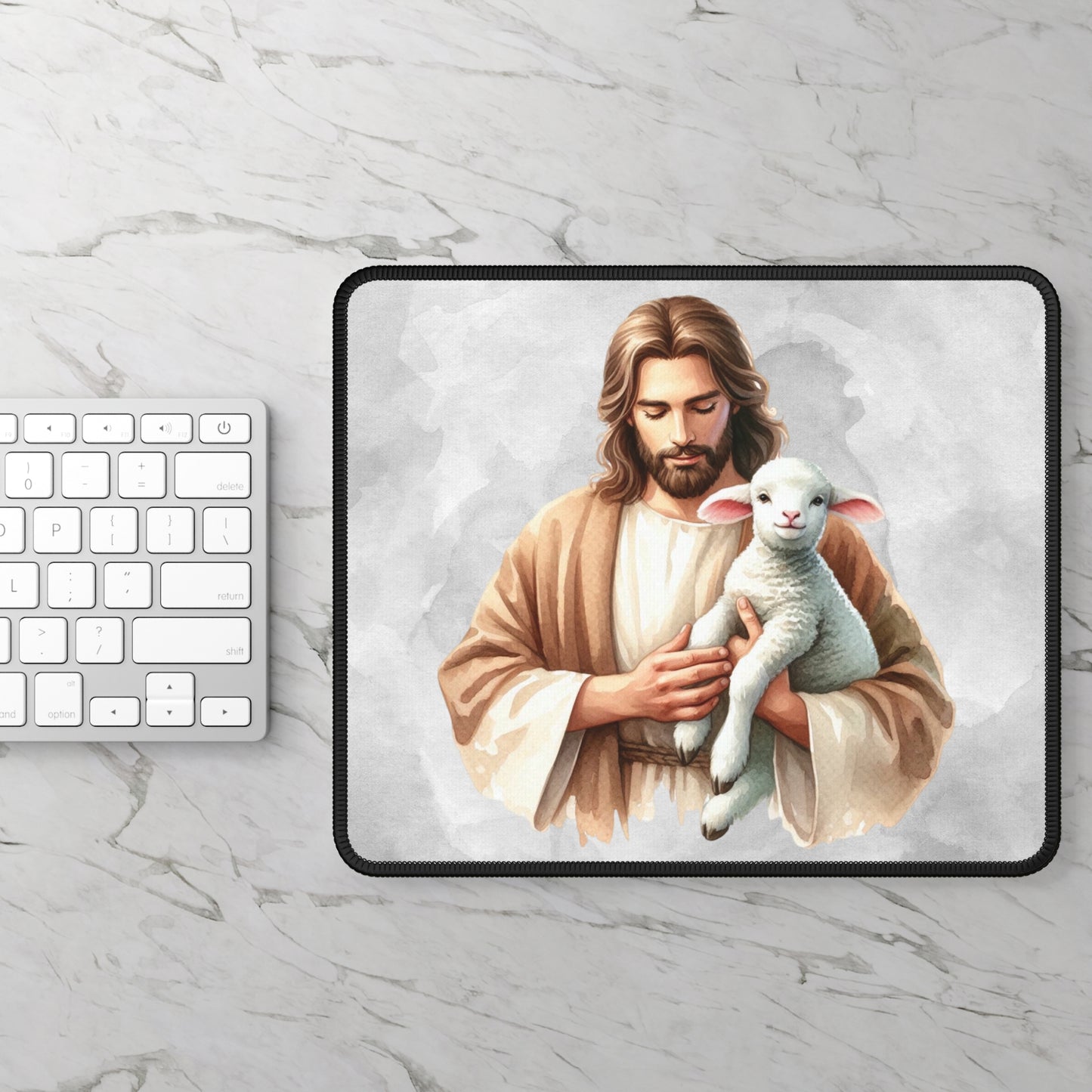 Safe in His Arms Mouse Pad – A Daily Reminder of Love, Joy, and Protection