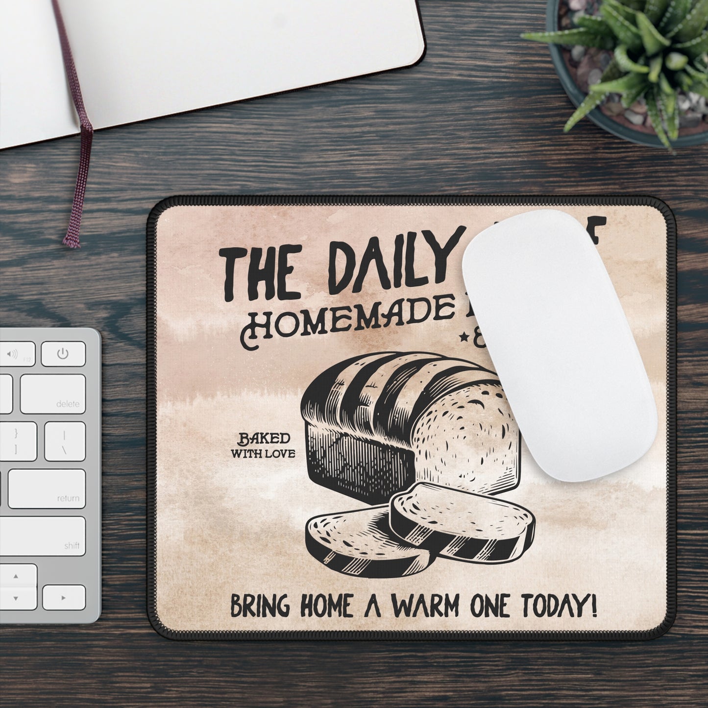 The Daily Loaf Mouse Pad – Rise & Grind in Rustic Style!
