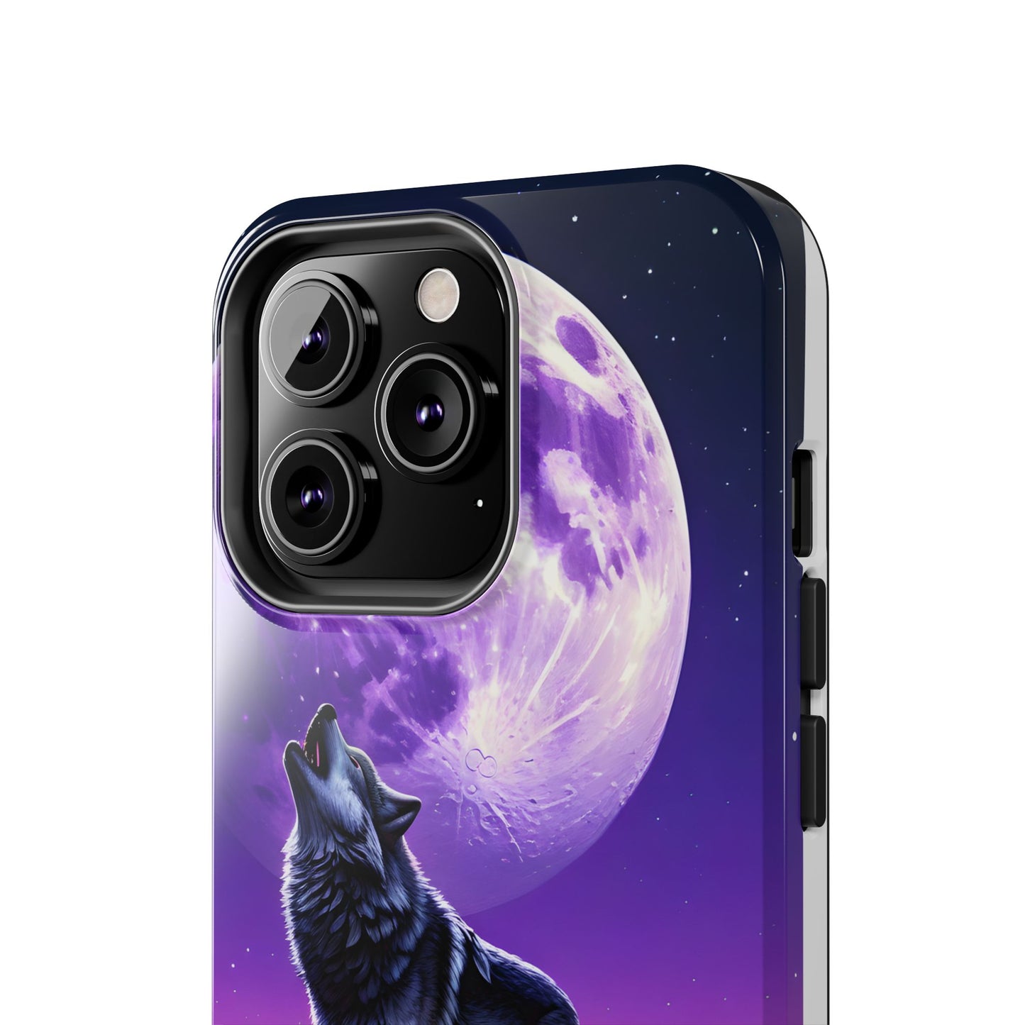 Howling Wolf Tough Phone Cases β Durable Protection with Mystical Moon Design