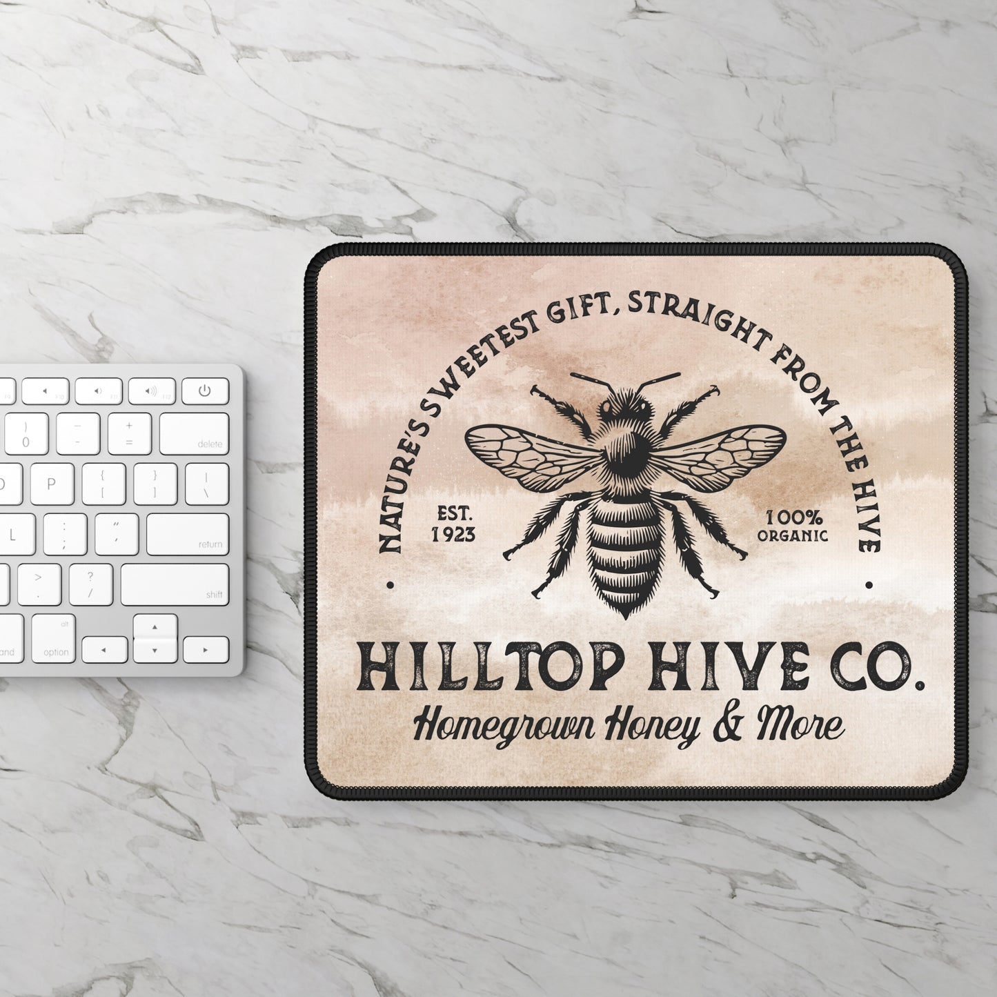 Hilltop Hive Co. Mouse Pad – Buzzin’ with Charm and Organic Style