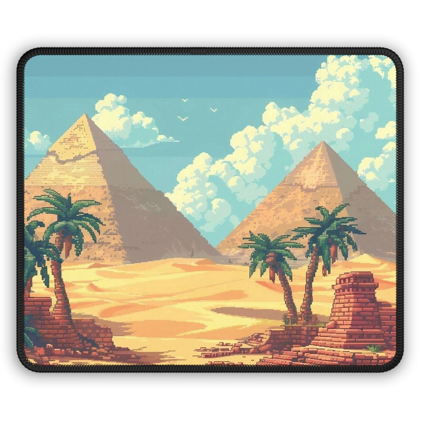 Pixel Pharaoh Mouse Pad – 8-Bit Ruins, Infinite Adventure