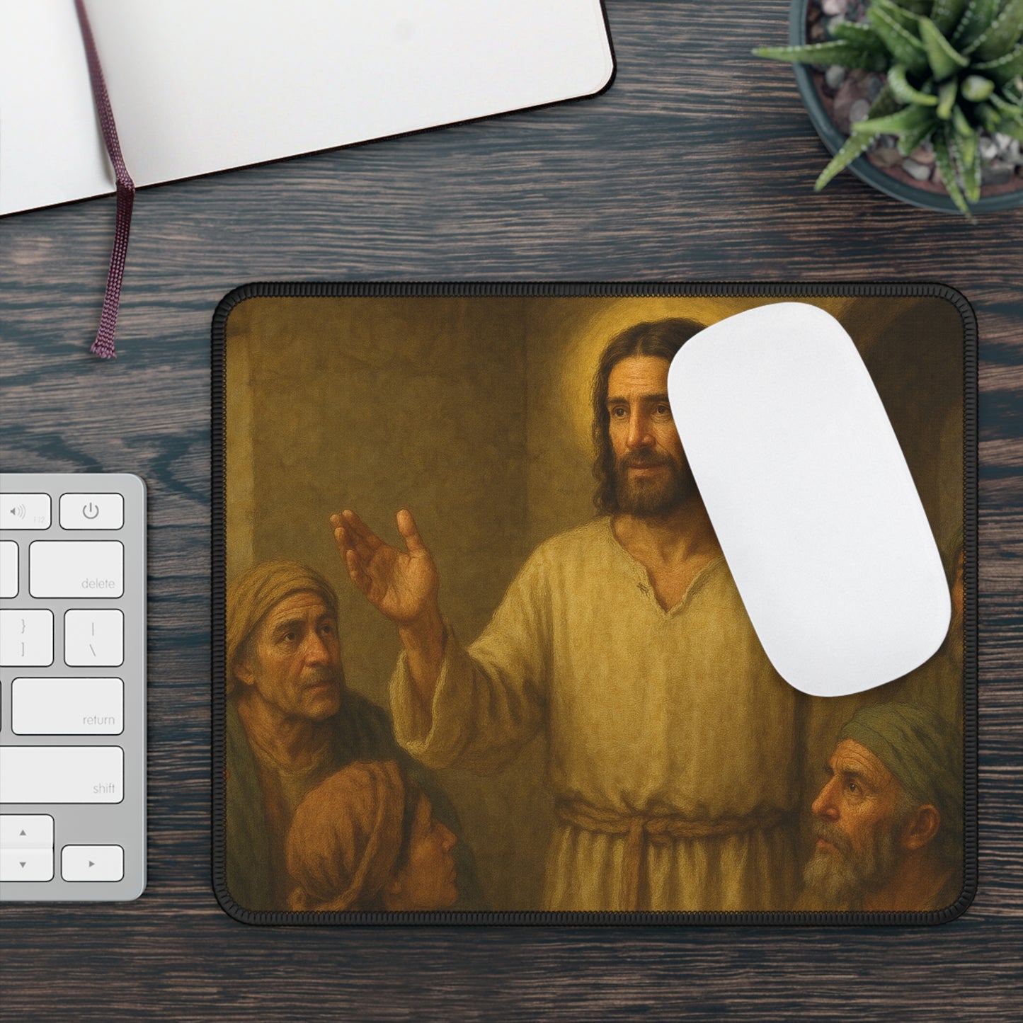 The Teacher of Light Mouse Pad – Wisdom at Your Fingertips