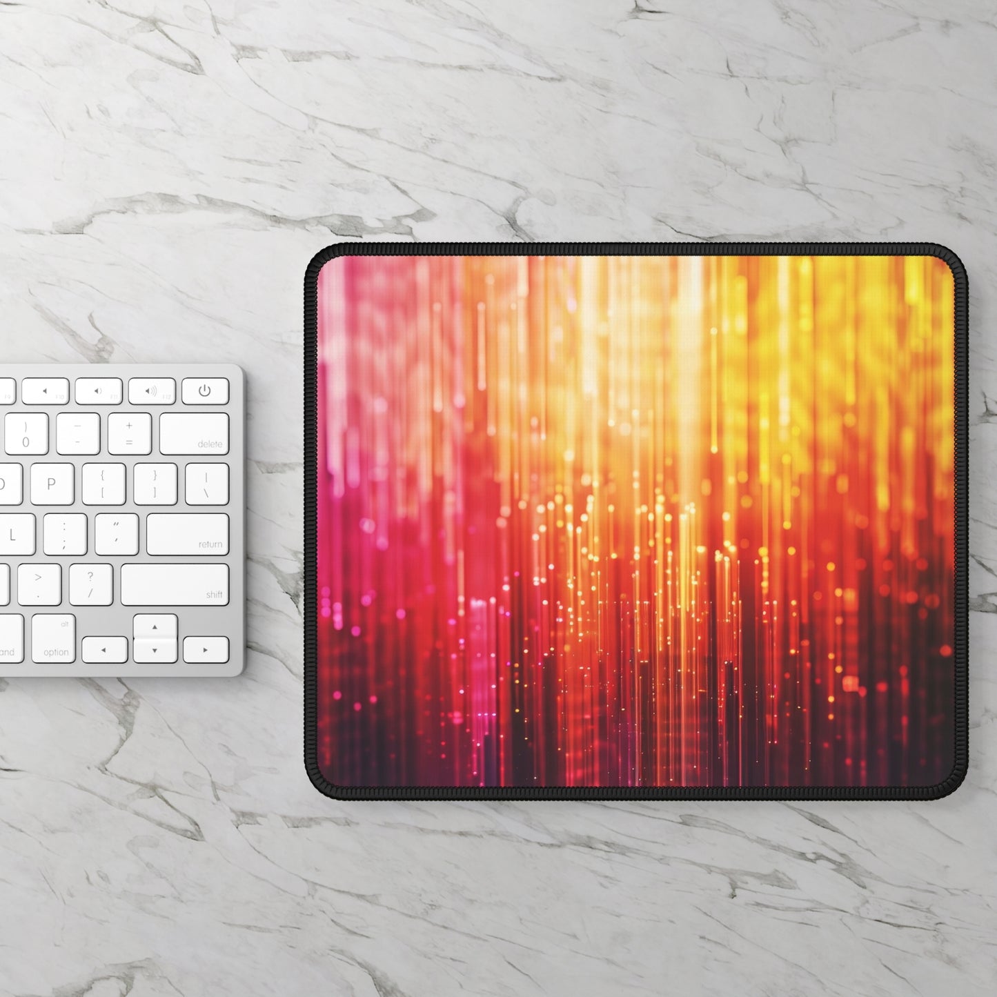 Neon Ember Rush Mouse Pad – Blaze Through Clicks in Bold, Fiery Style