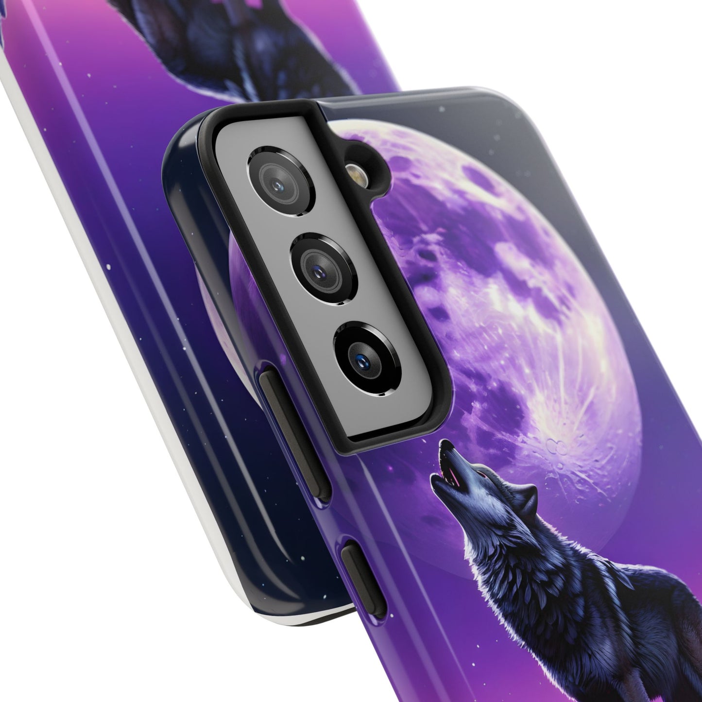 Howling Wolf Tough Phone Cases β Durable Protection with Mystical Moon Design