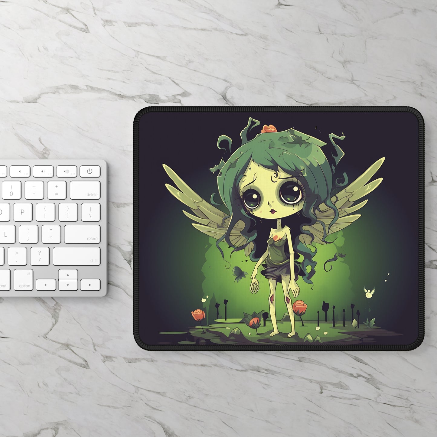 Rotten Pixie Mouse Pad – Decay, Wings, and Whimsy