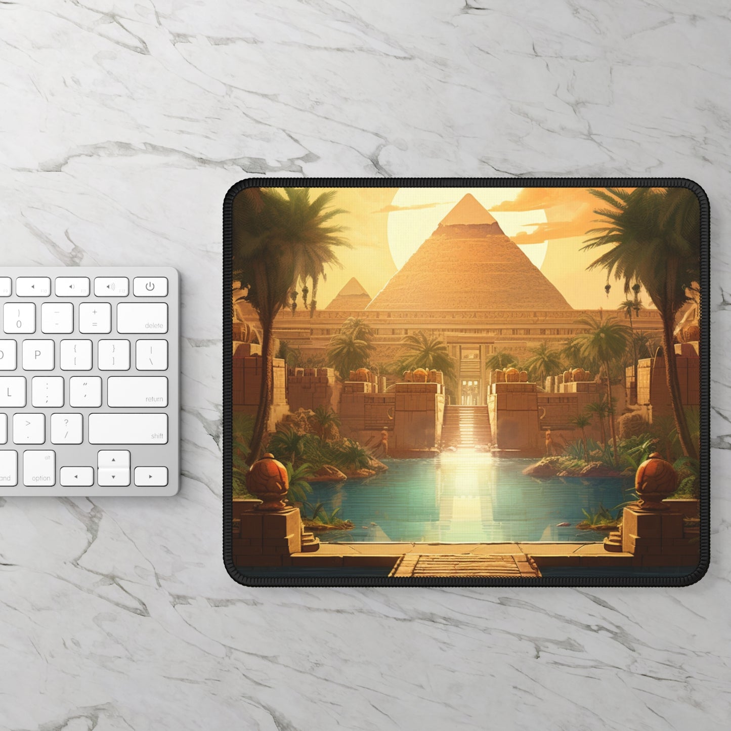 Pyramids of Power Mouse Pad – Unlock Ancient Secrets with Every Click!