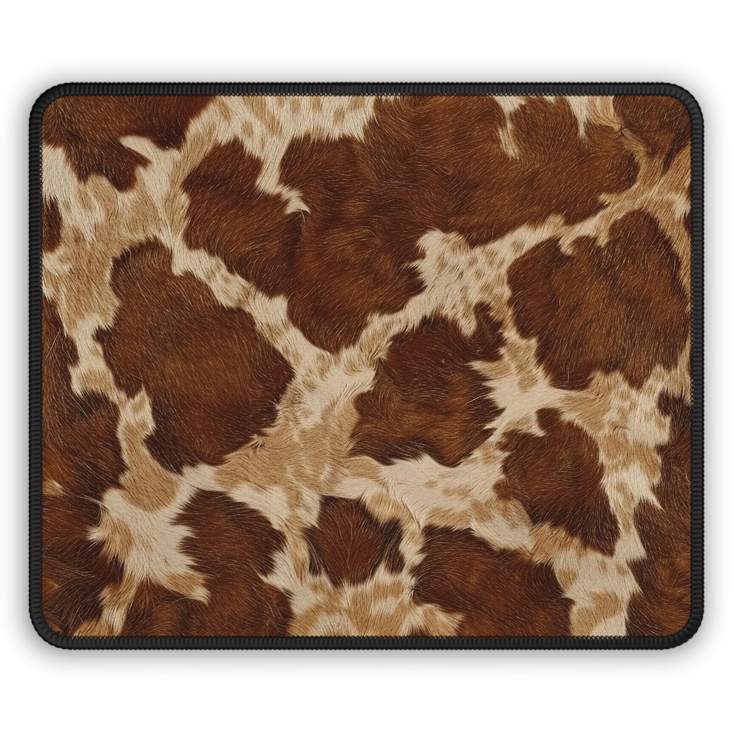 Cowhide Vibes Mouse Pad – Rugged Charm for the Rootinest Tootinest Desktops