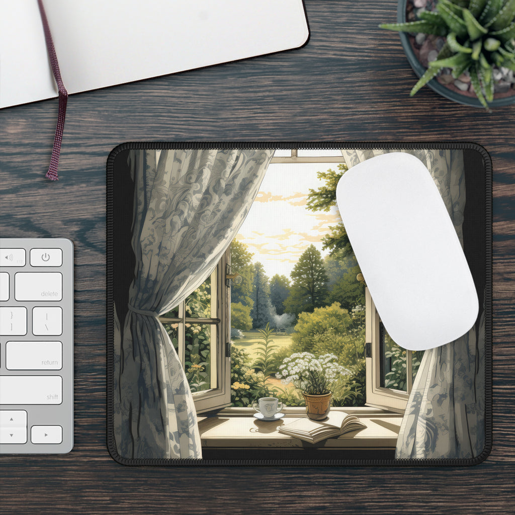 Quiet Morning Mouse Pad – Sip, Breathe, Click
