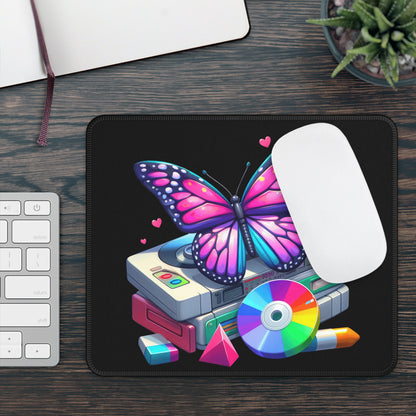 Retro Butterfly Tech Mouse Pad – Where Nostalgia Takes Flight!