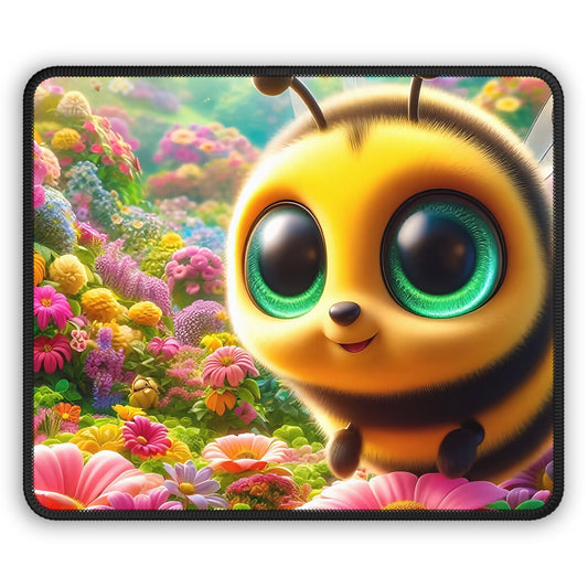 Bee Happy Mouse Pad – Buzzin’ Through Clicks One Flower at a Time