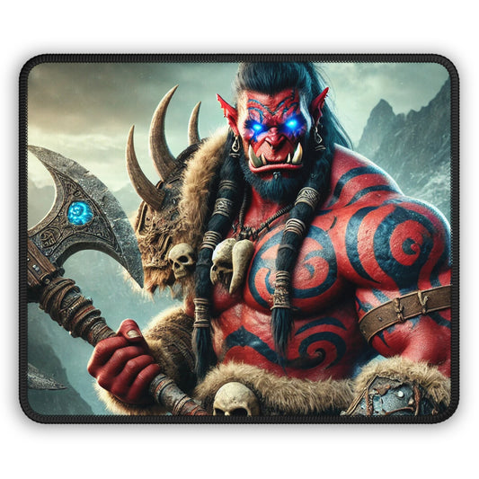 Blazing Bloodrage Mouse Pad – Wield the Axe, Rule the Realm