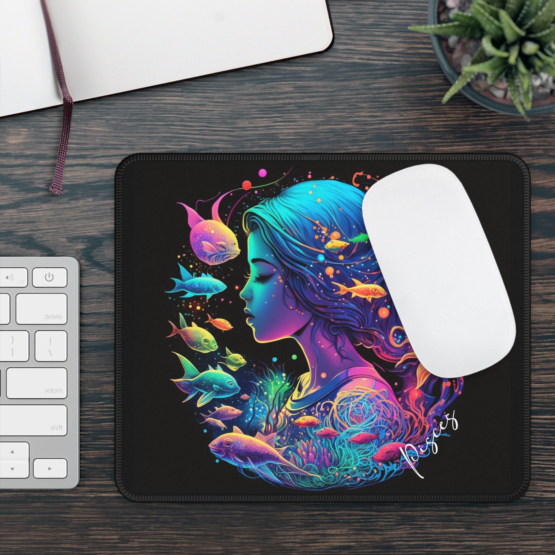 Pisces Dreamwave Mouse Pad – Flow with Intuition, Glide with Grace