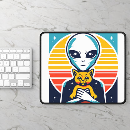 Take Me to Your Meow-der Mouse Pad – Because Even Aliens Love Cats!