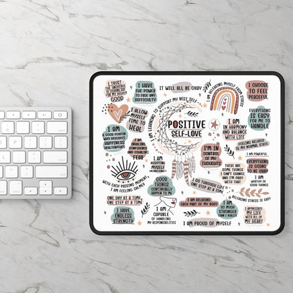 Positive Self-Love Mouse Pad – Empower Your Clicks with Kindness & Confidence