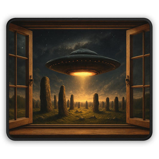 The Visitor Mouse Pad – UFO Encounter at Window View