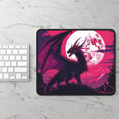 BloodMoon Wyrm Mouse Pad – Born of Night. Bathed in Firelight.