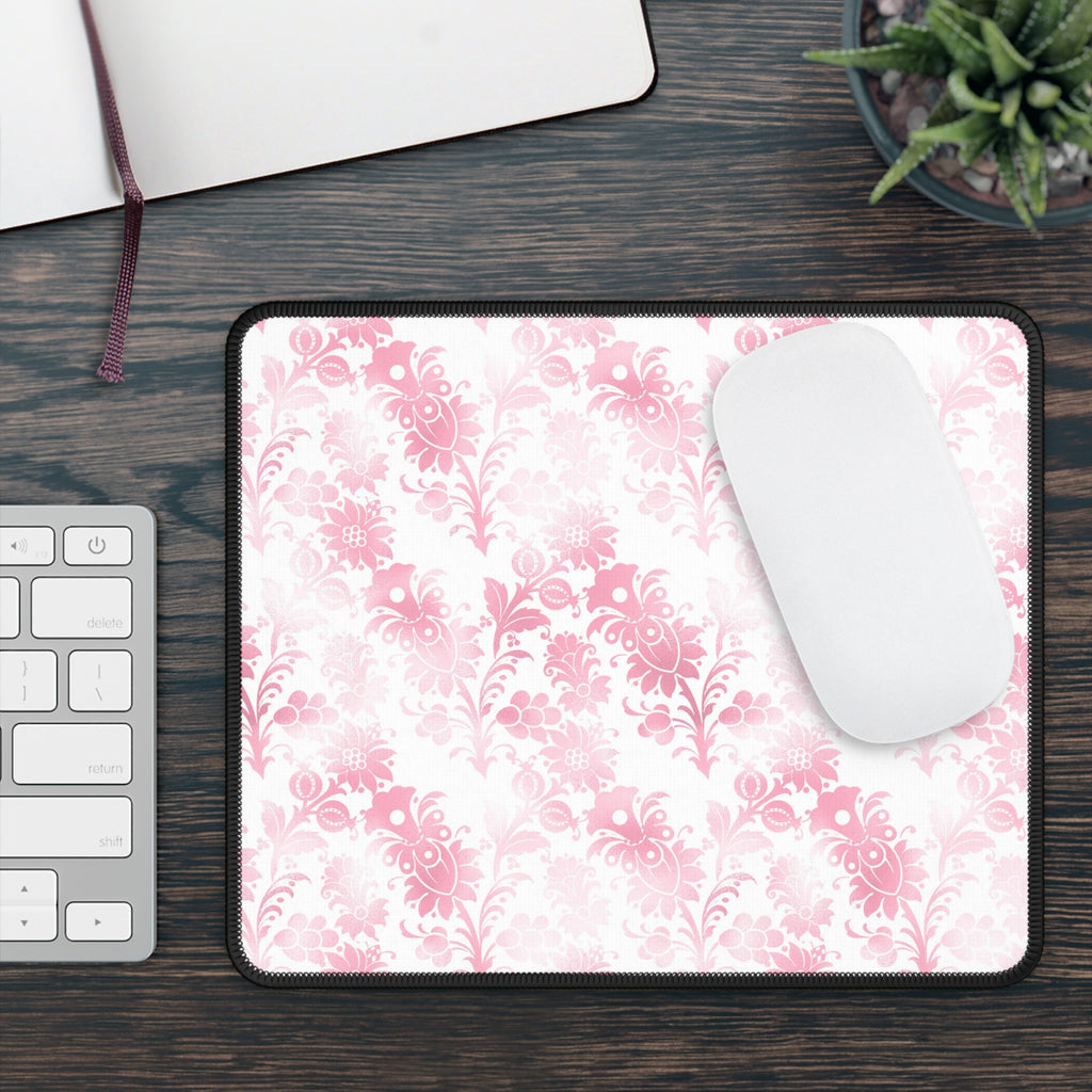 Petal Scroll Mouse Pad – Vintage Bloom, Modern Zoom